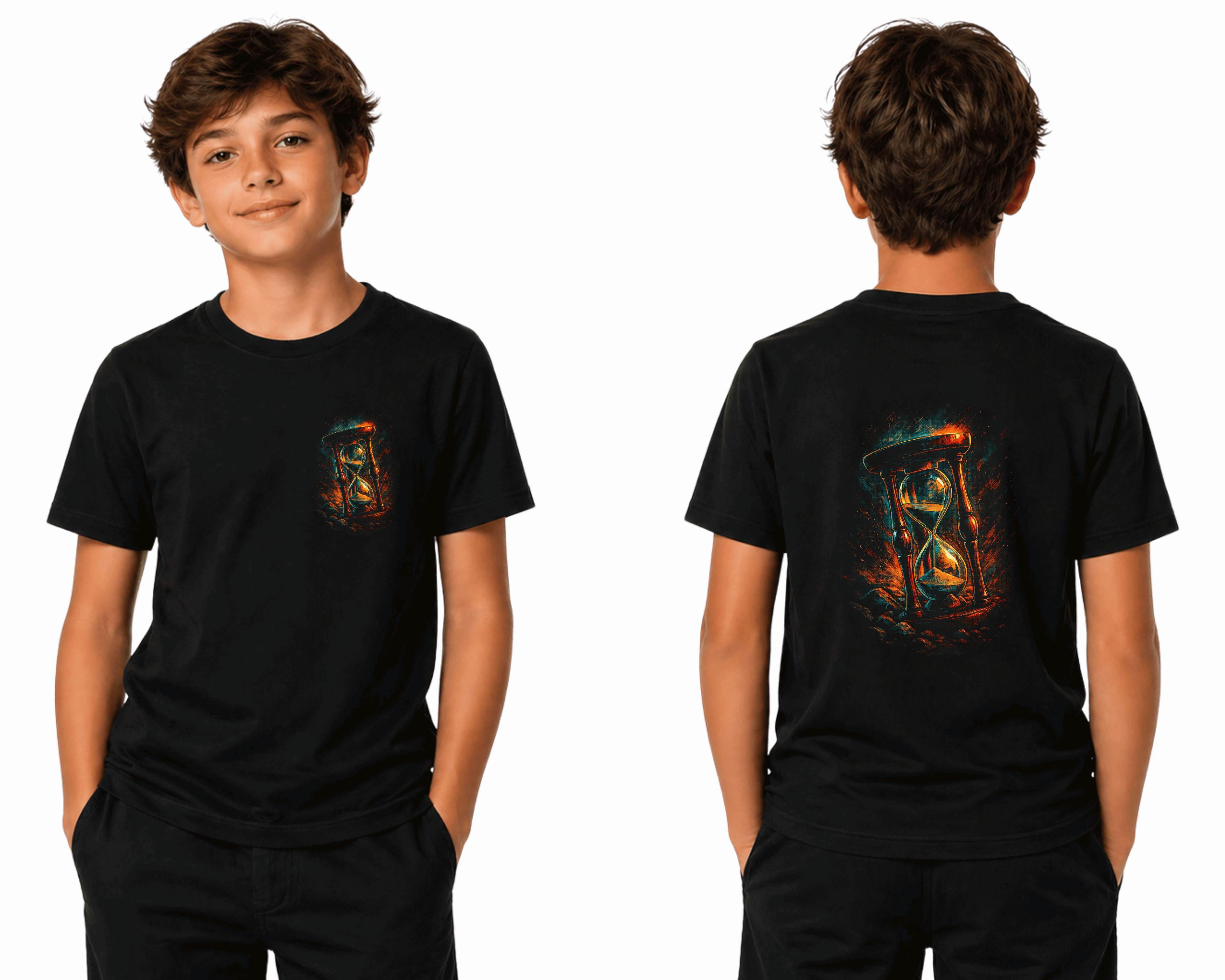 Hourglass The Matters of Time - Premium DTF Transfer Print for T-Shirts | Custom Heat Transfer Design Unisex | High Quality Shirt Printing | SAMZ 24