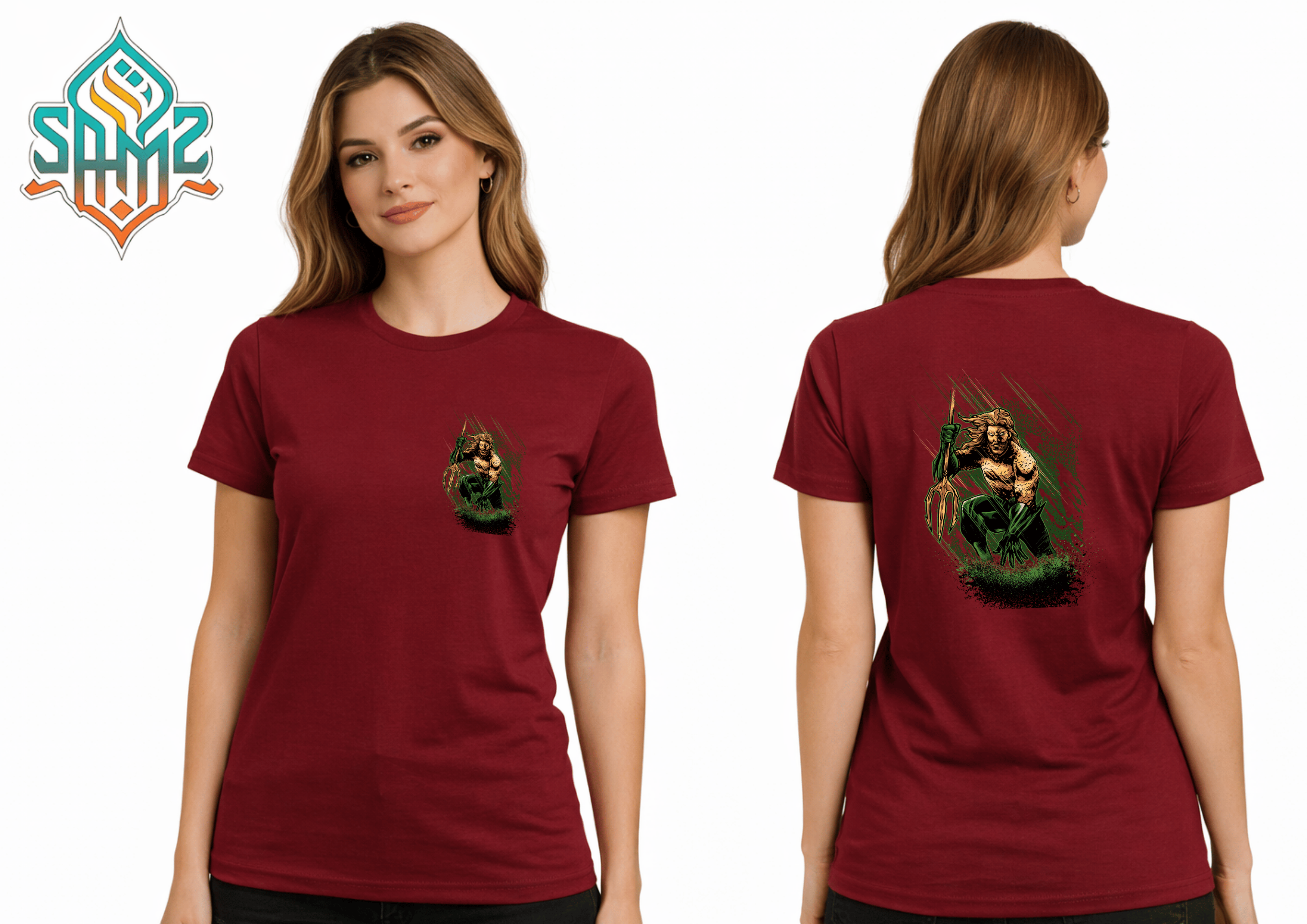Aqua Man – Premium DTF Transfer Print for T-Shirts | Custom Heat Transfer Unisex | High Quality Shirt Printing | SAMZ 24