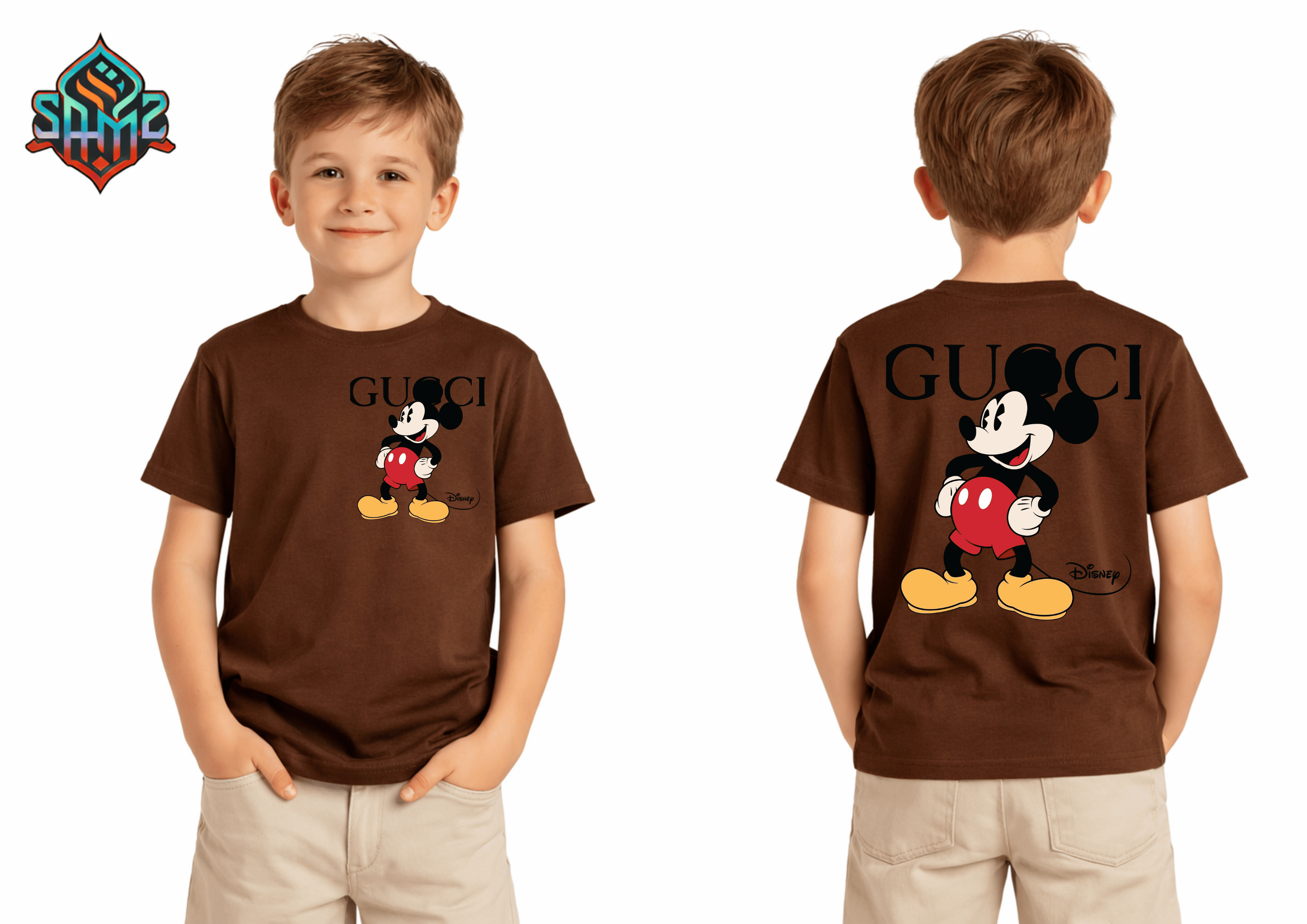 Gucci Mickey Mouse – Premium DTF Transfer Print for T-Shirts | Custom Heat Transfer Design for Men Women Kids | High Quality Graphic Shirt Printing | SAMZ 24