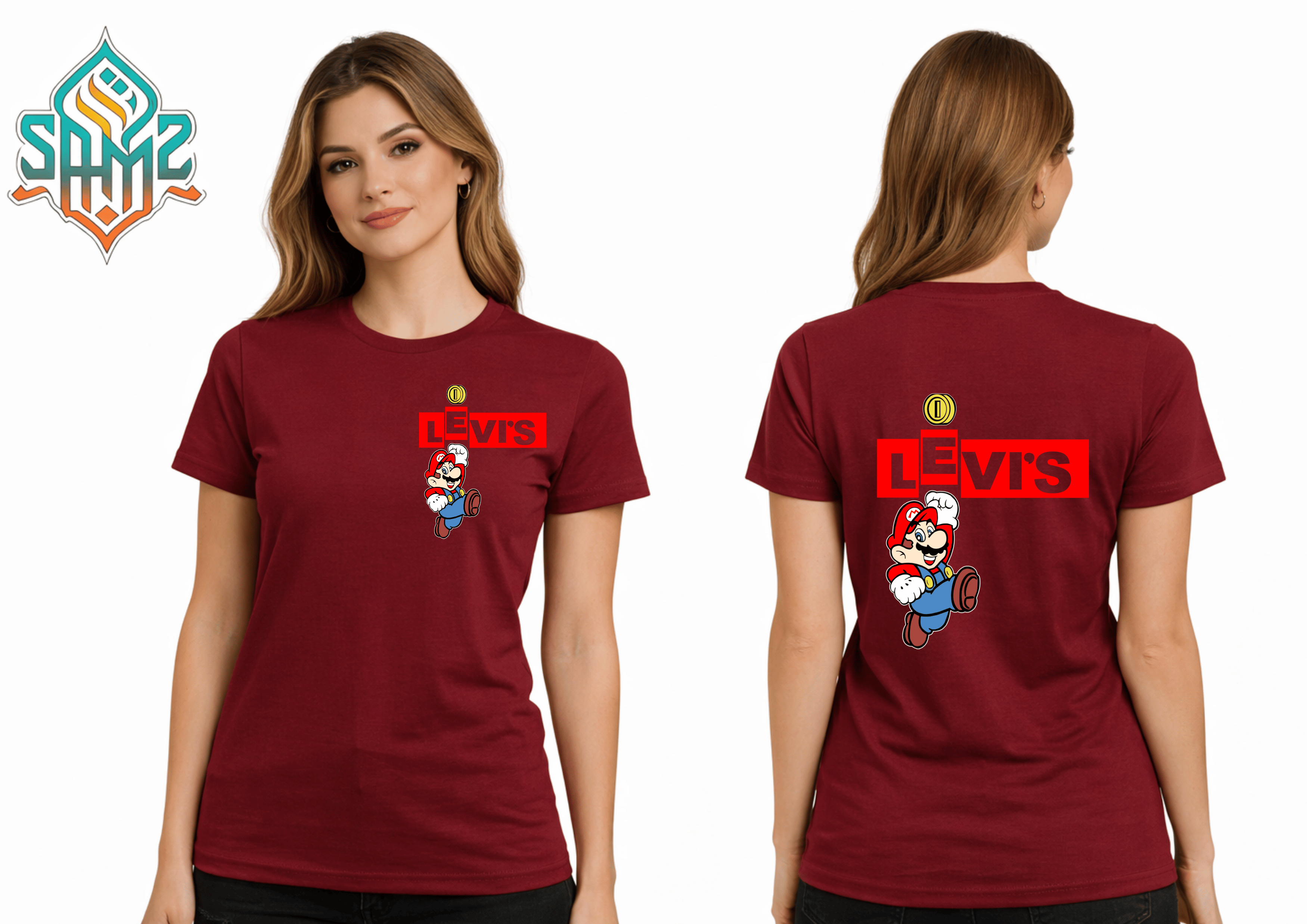 Levi’s Mario – Premium DTF Transfer Print for T-Shirts | Custom Heat Transfer Design Unisex | High Quality Shirt Printing | SAMZ 24