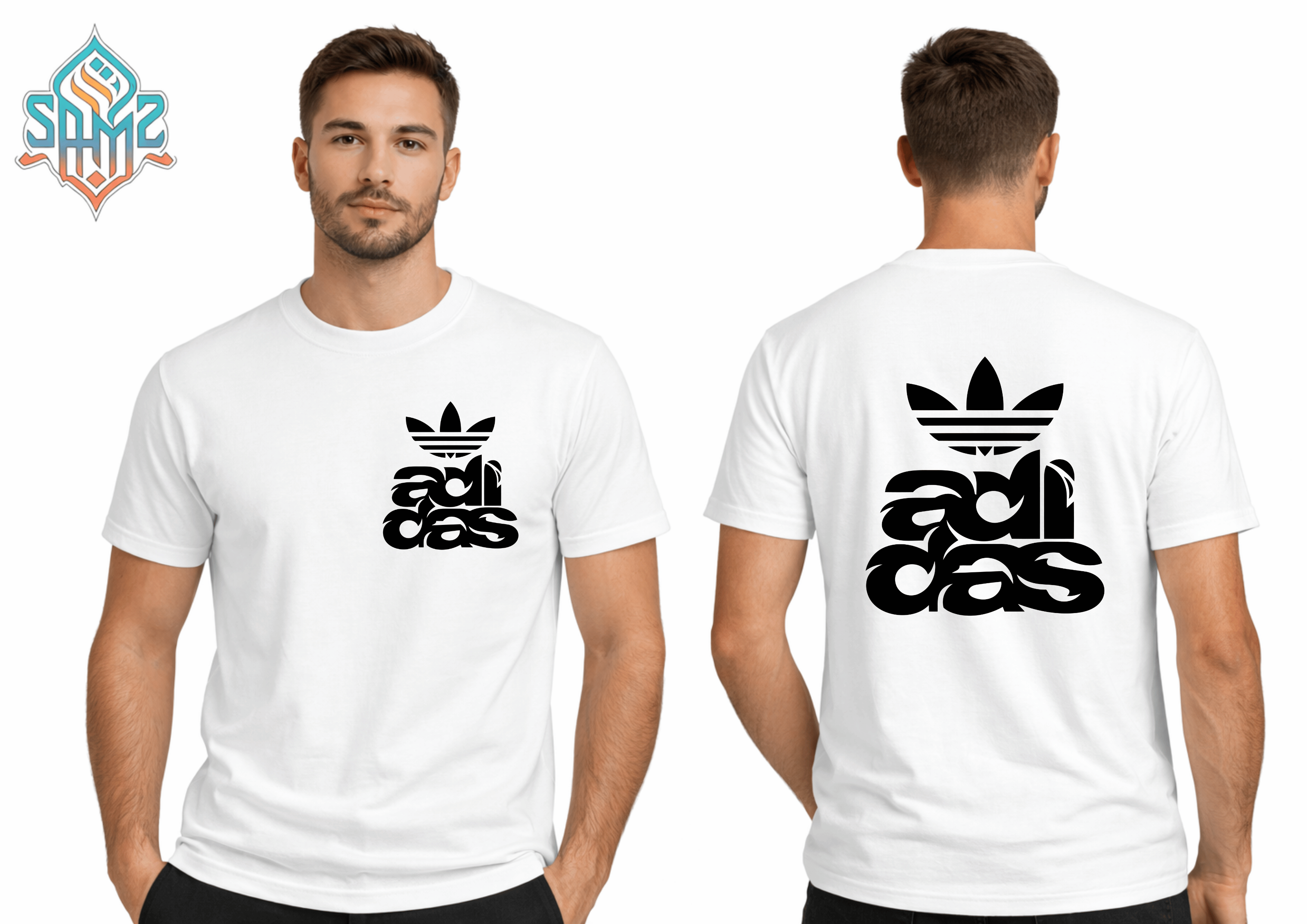 Adidas Vintage Badge – Premium DTF Transfer Print for T-Shirts | Custom Heat Transfer Design Unisex | High Quality Shirt Printing | SAMZ 24