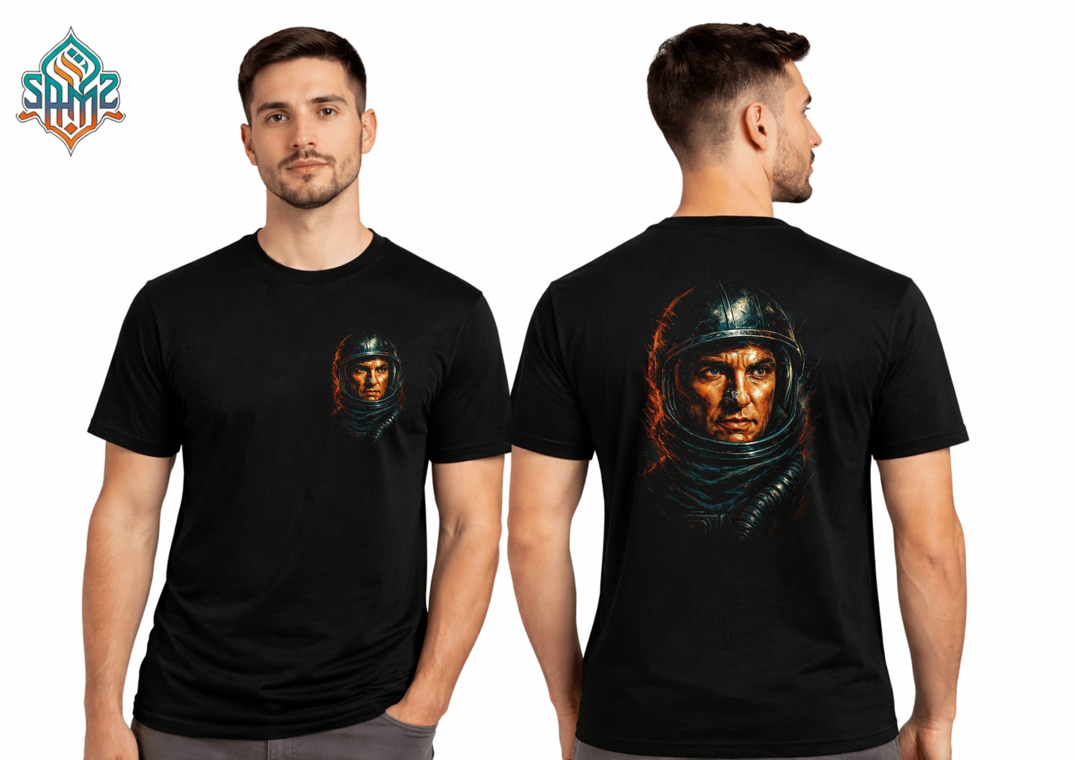 The Astronaut – Premium DTF Transfer Print for T-Shirts | Custom Heat Transfer Design Unisex | High Quality Shirt Printing | SAMZ 24