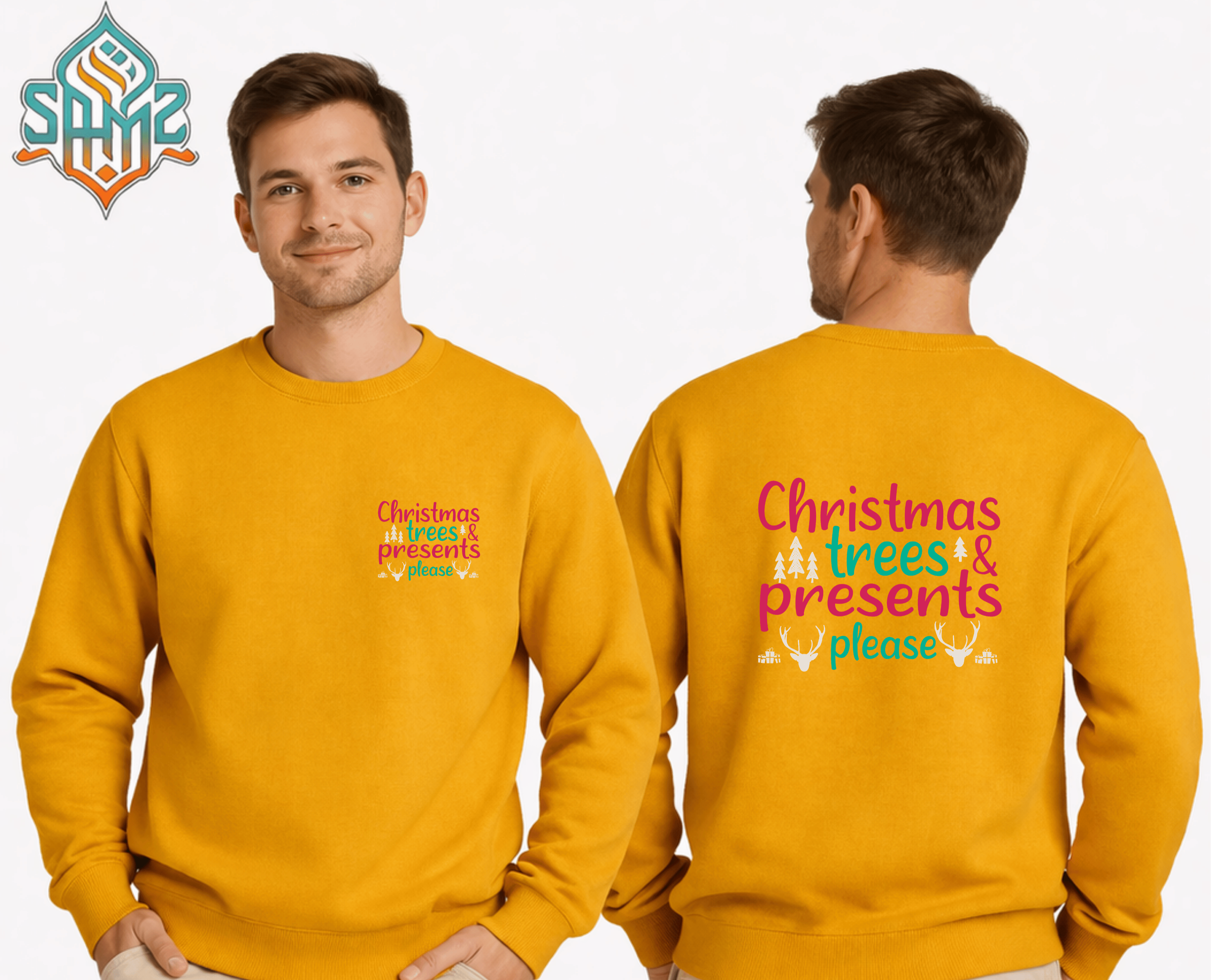 Christmas Trees And Presents Please – Premium DTF Transfer Print for T-Shirts | Custom Heat Transfer Design Unisex | High Quality Shirt Printing | SAMZ 24