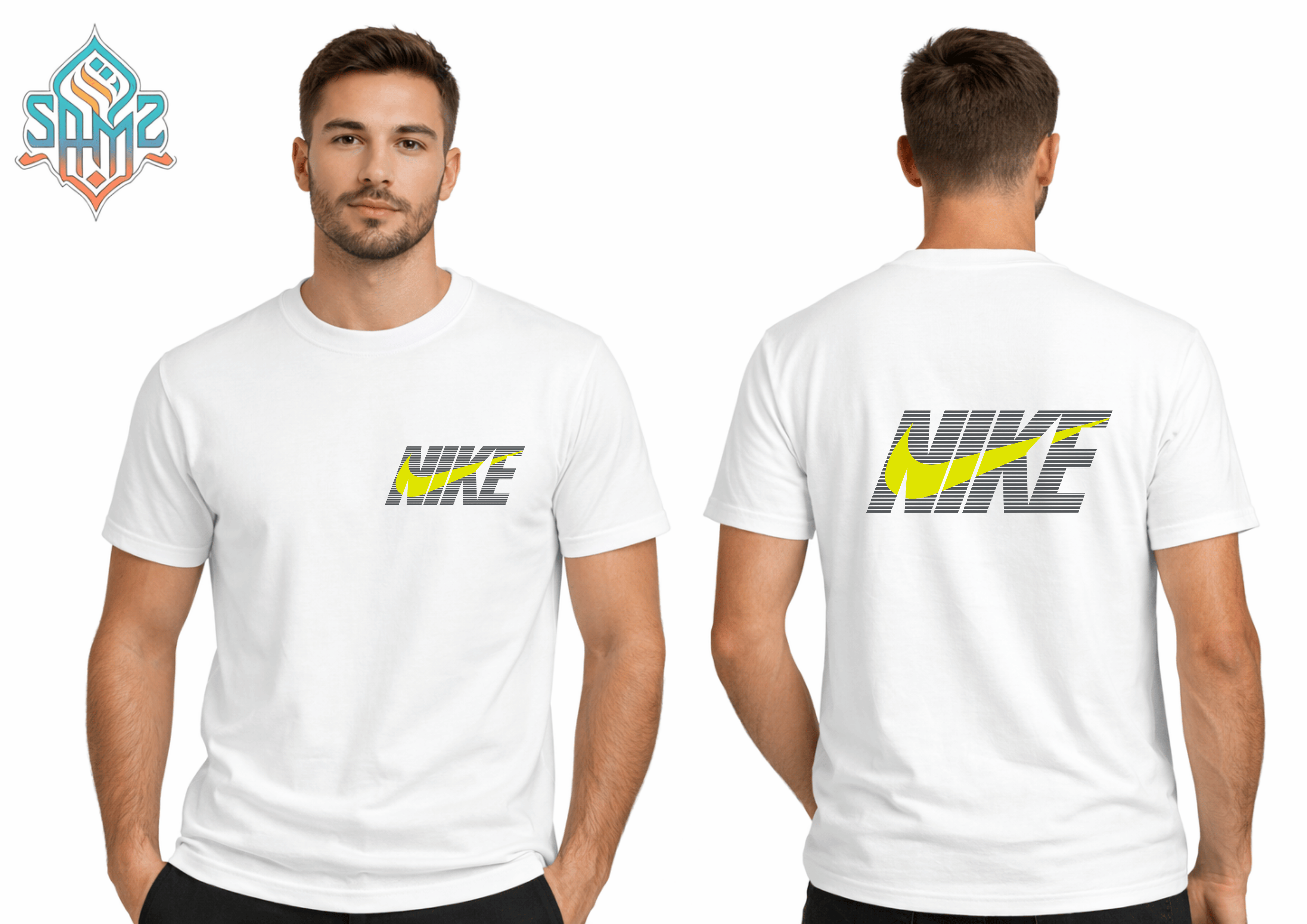 Nike Minimal Stripe – Premium DTF Transfer Print for T-Shirts | Custom Heat Transfer Design Unisex | High Quality Shirt Printing | SAMZ 24
