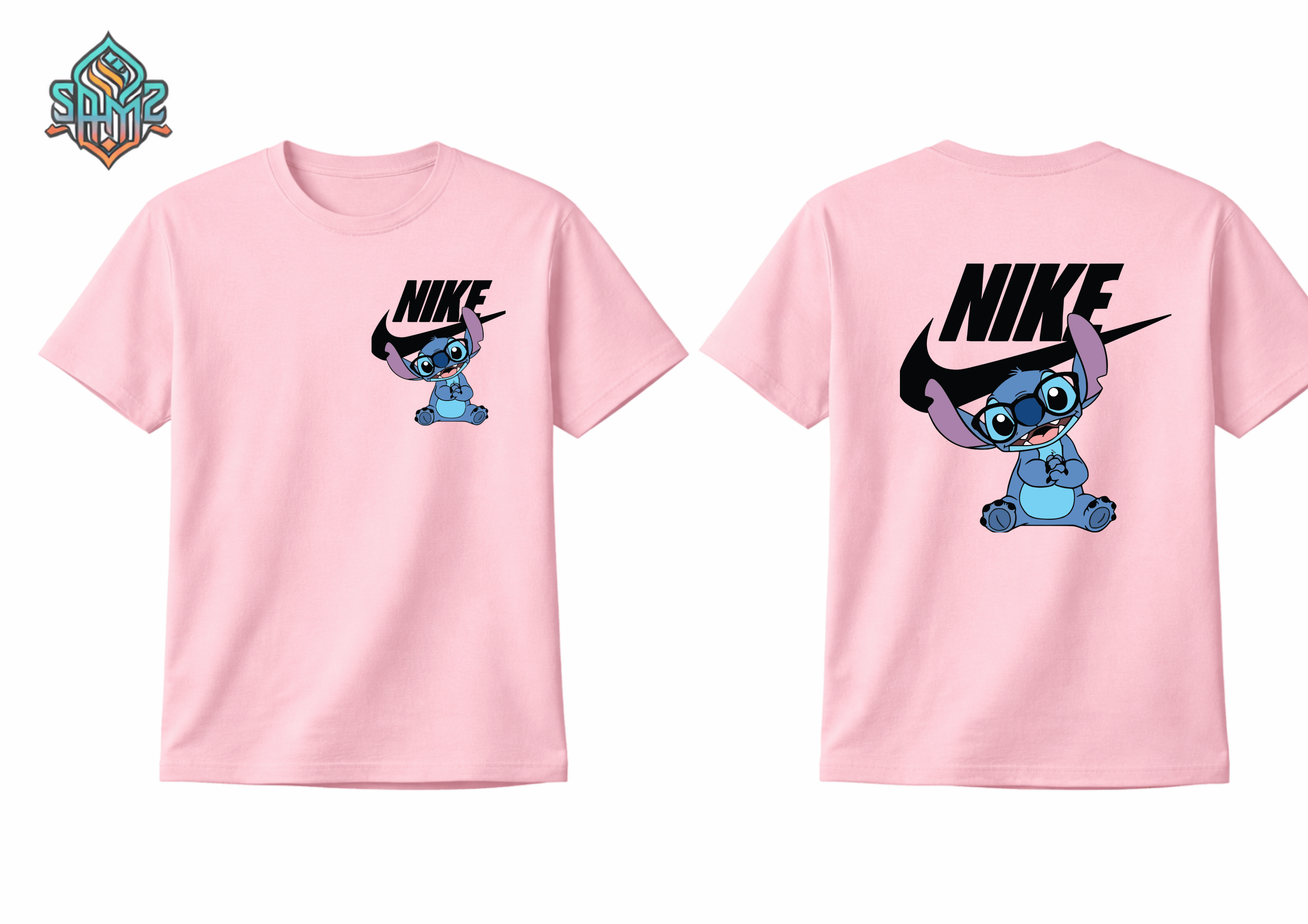 Stitch Nike – Premium DTF Transfer Print for T-Shirts | Custom Heat Transfer Design for Men Women Kids | High Quality Graphic Shirt Printing | SAMZ 24
