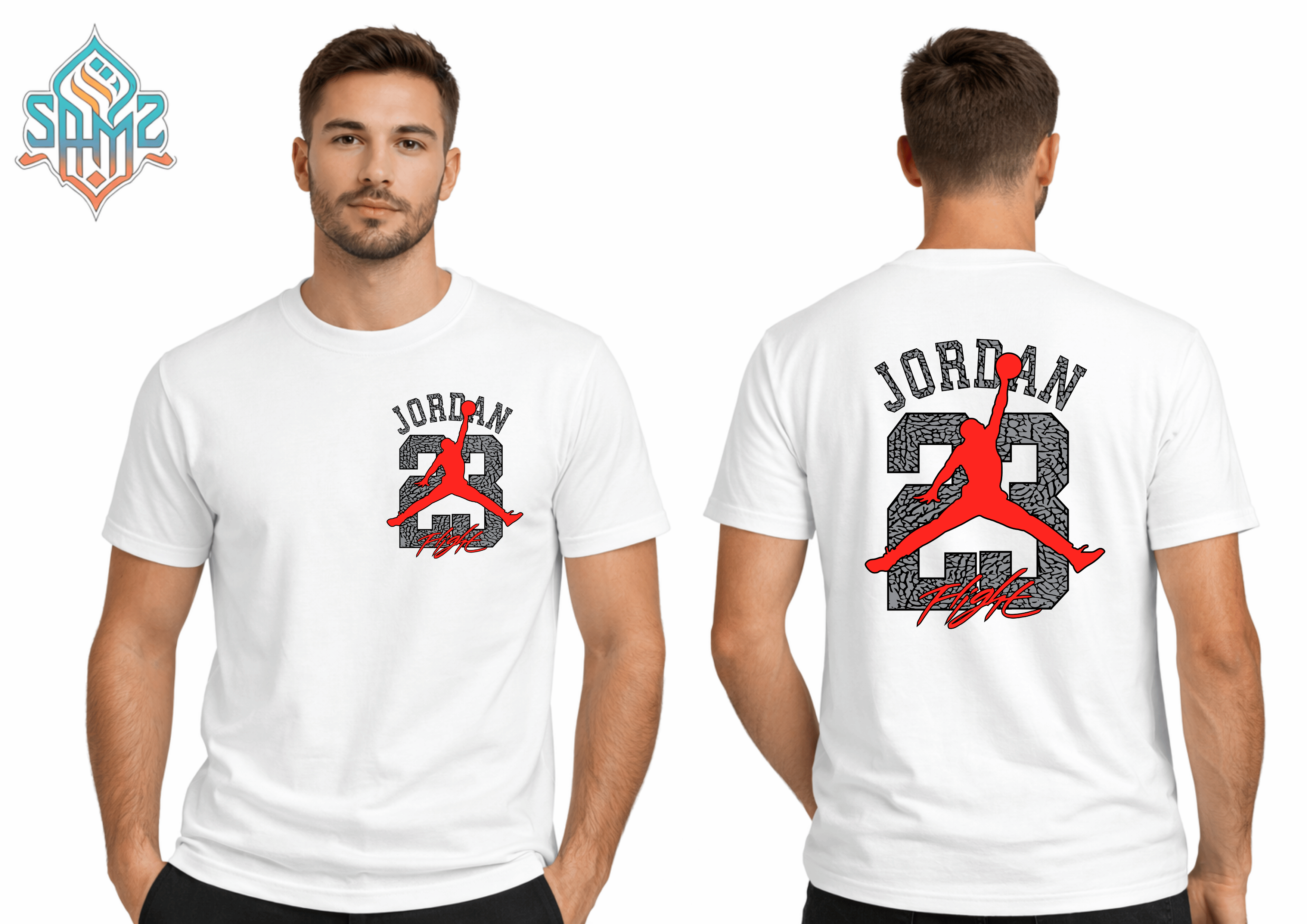 Jordan 23 Flight – Premium DTF Transfer Print for T-Shirts | Custom Heat Transfer Design Unisex | High Quality Shirt Printing | SAMZ 24