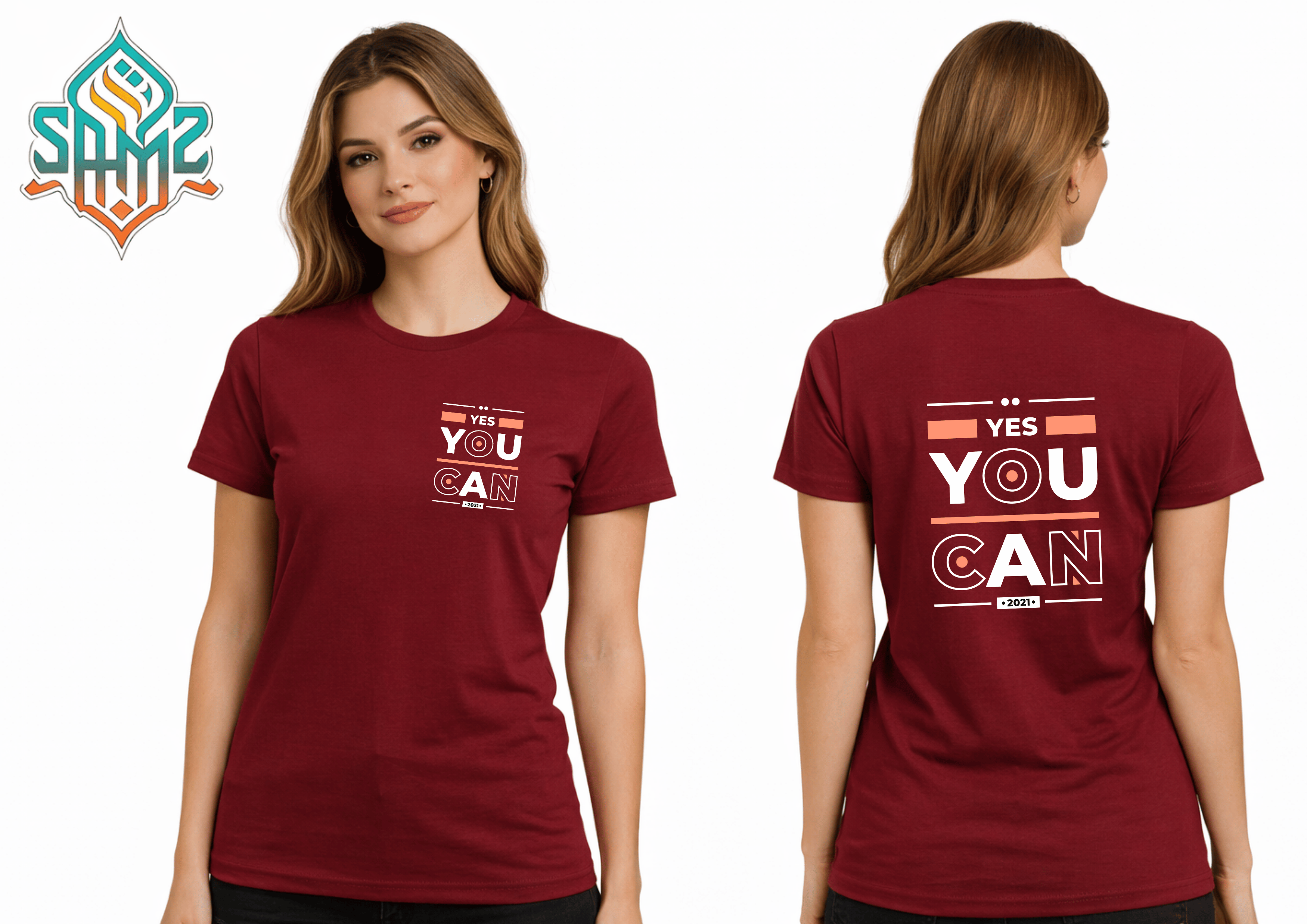 Yes You Can 2021 – Premium DTF Transfer Print for T-Shirts | Custom Heat Transfer Unisex | High Quality Shirt Printing | SAMZ 24