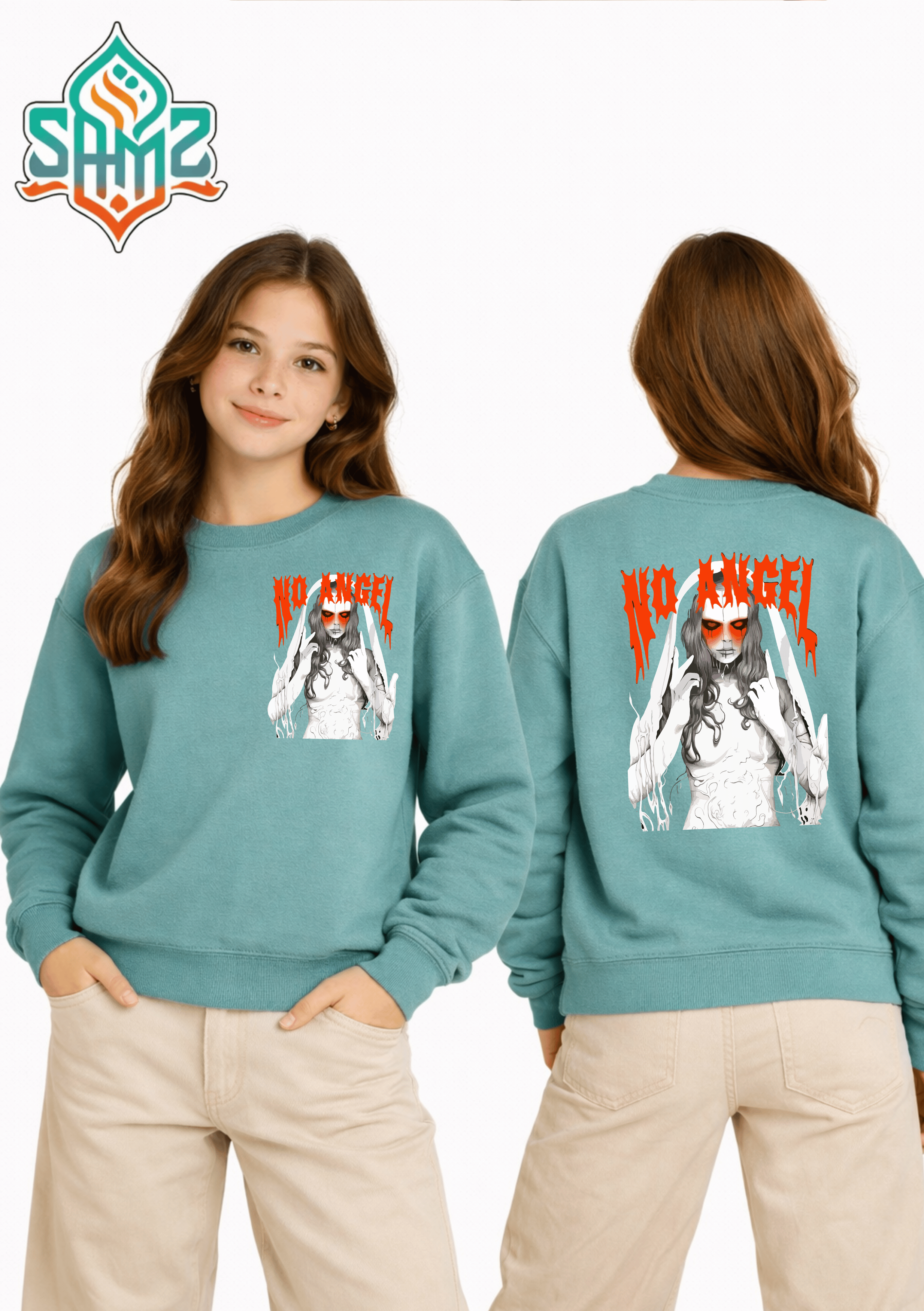 No Angel – Premium DTF Transfer Print for T-Shirts | Custom Heat Transfer Unisex | High Quality Shirt Printing | SAMZ 24