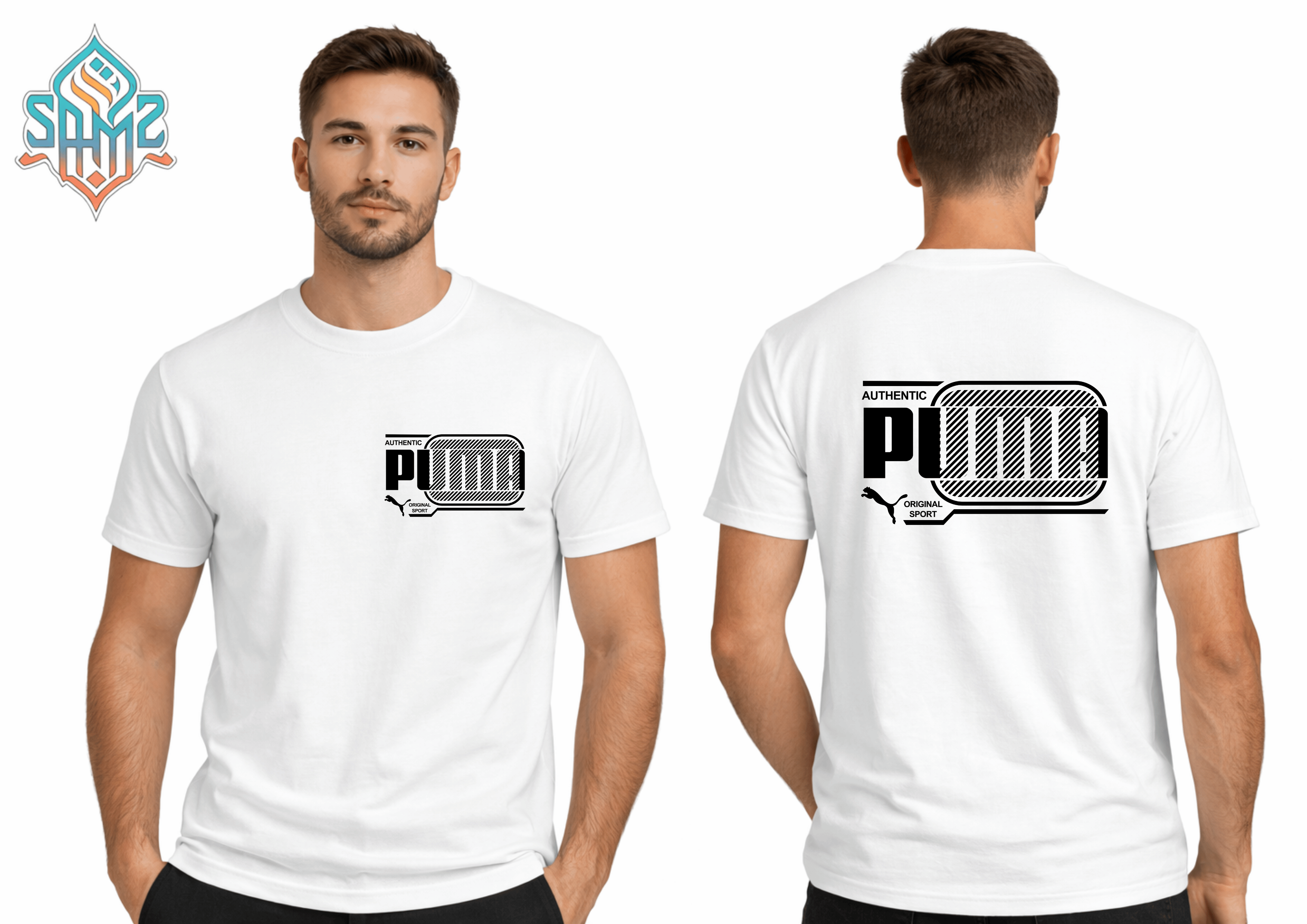 Authentic Puma – Premium DTF Transfer Print for T-Shirts | Custom Heat Transfer Design Unisex | High Quality Shirt Printing | SAMZ 24