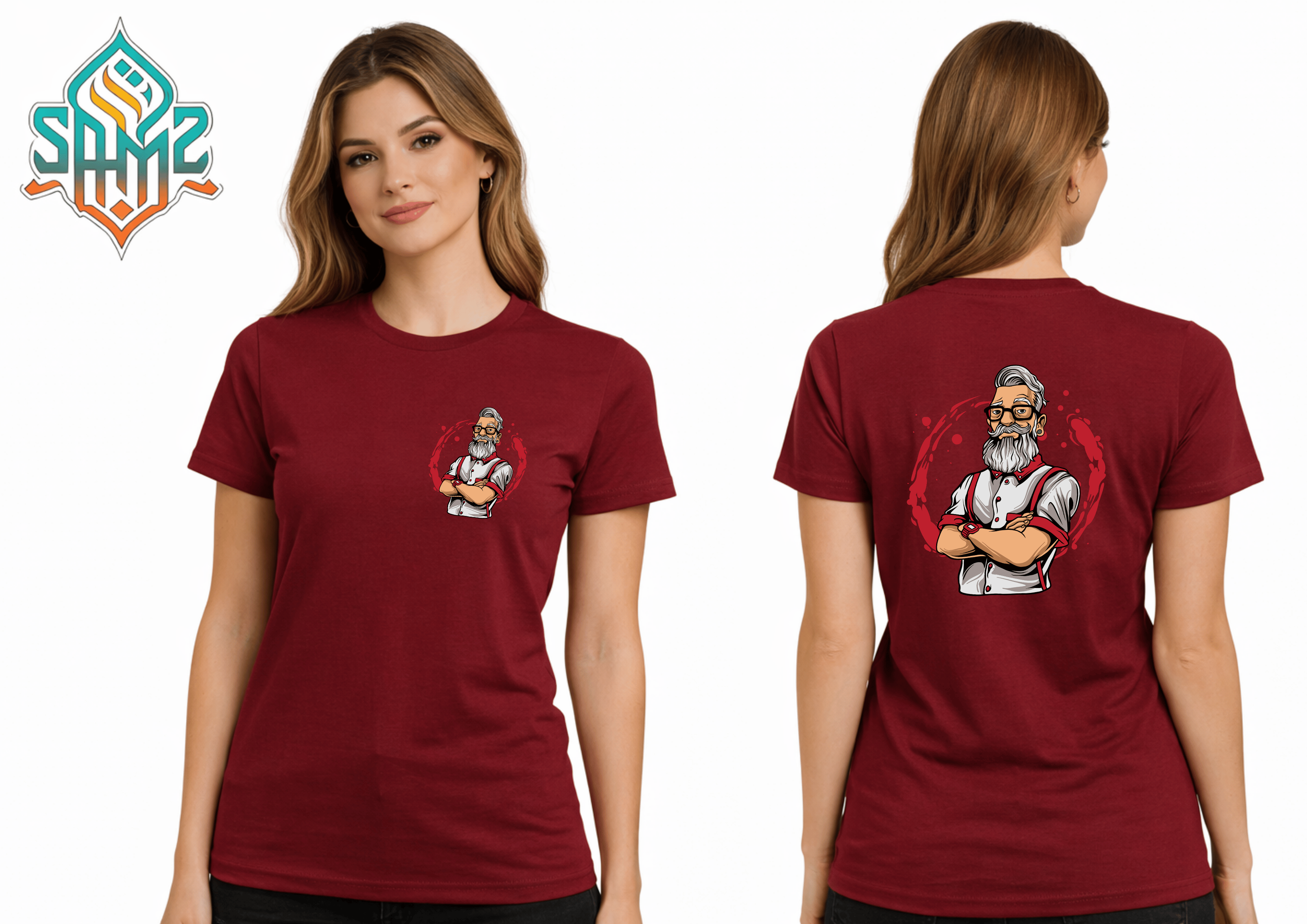 Hipster Barber – Premium DTF Transfer Print for T-Shirts | Custom Heat Transfer Unisex | High Quality Shirt Printing | SAMZ 24