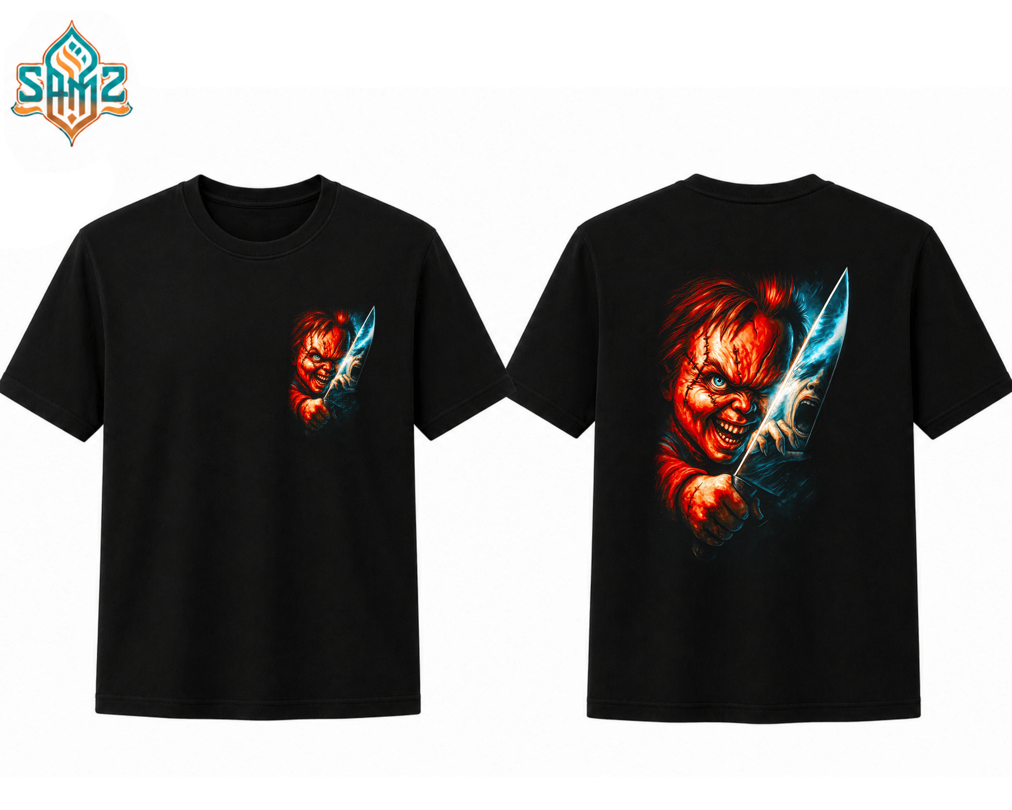 Chucky The Child's Play – Premium DTF Transfer Print for T-Shirts | Custom Heat Transfer Design Unisex | High Quality Shirt Printing | SAMZ 24