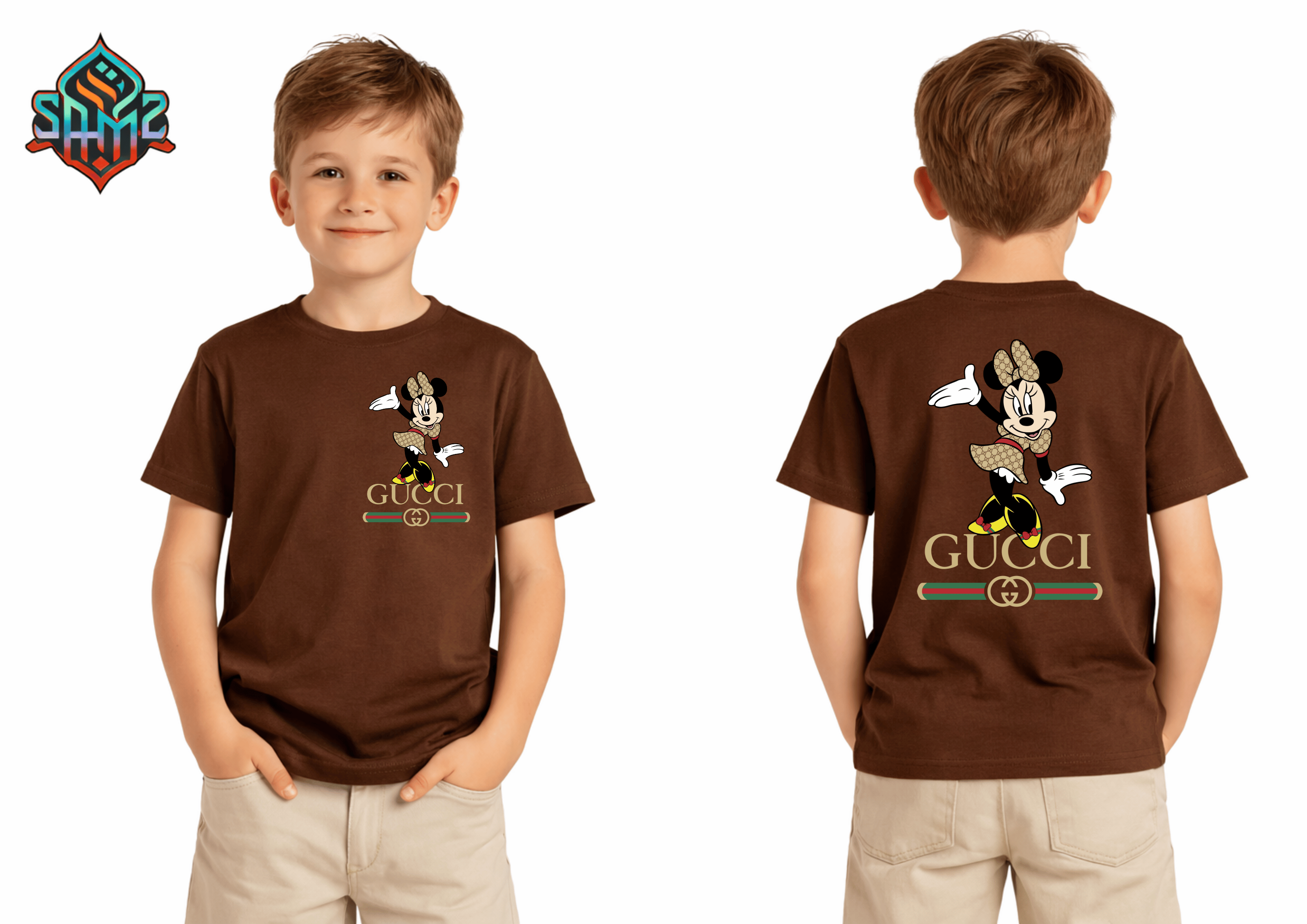 Mickey Mouse Gucci – Premium DTF Transfer Print for T-Shirts | Custom Heat Transfer Design for Men Women Kids | High Quality Graphic Shirt Printing | SAMZ 24