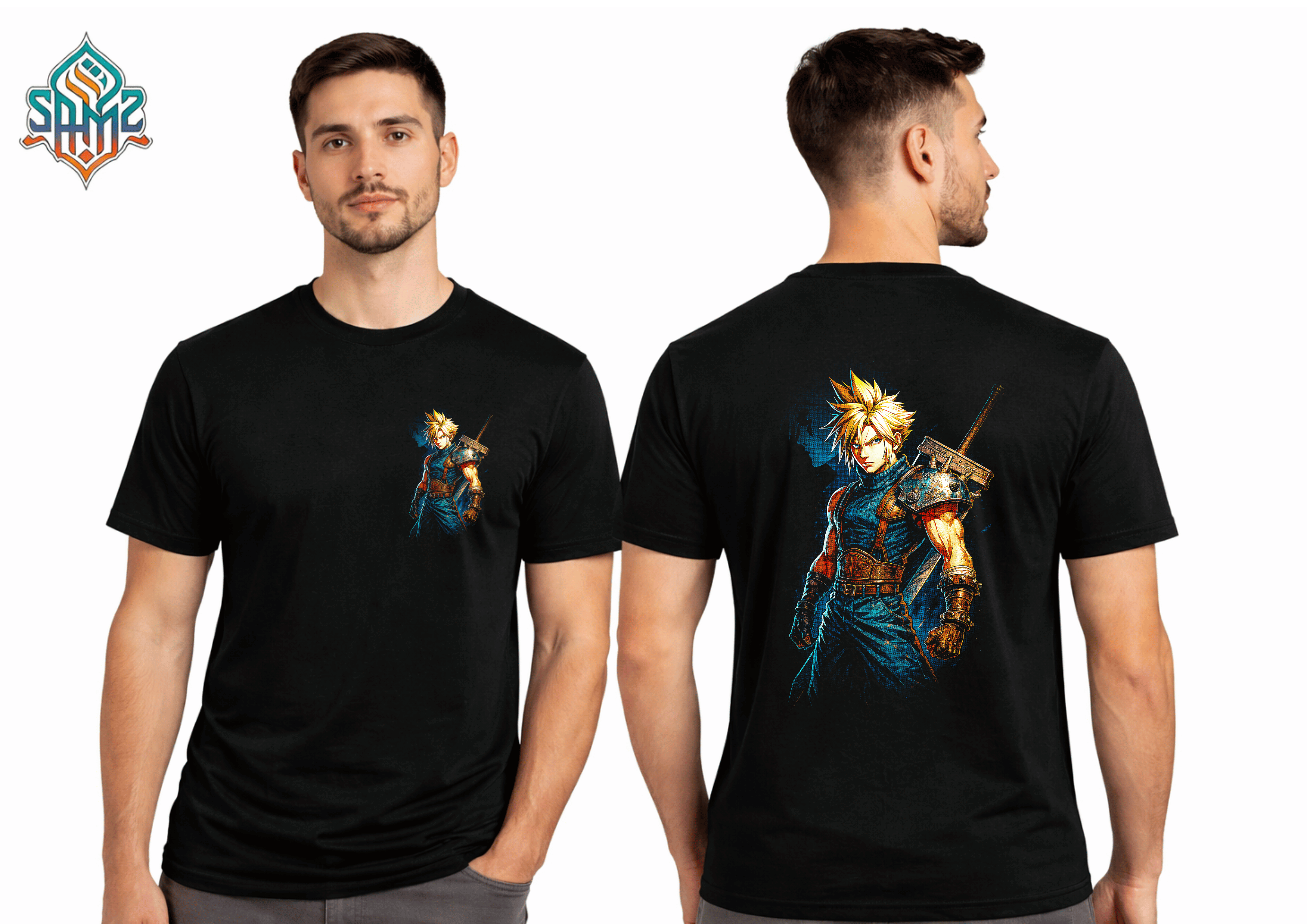 Cloud Strife – Premium DTF Transfer Print for T-Shirts | Custom Heat Transfer Design Unisex | High Quality Shirt Printing | SAMZ 24