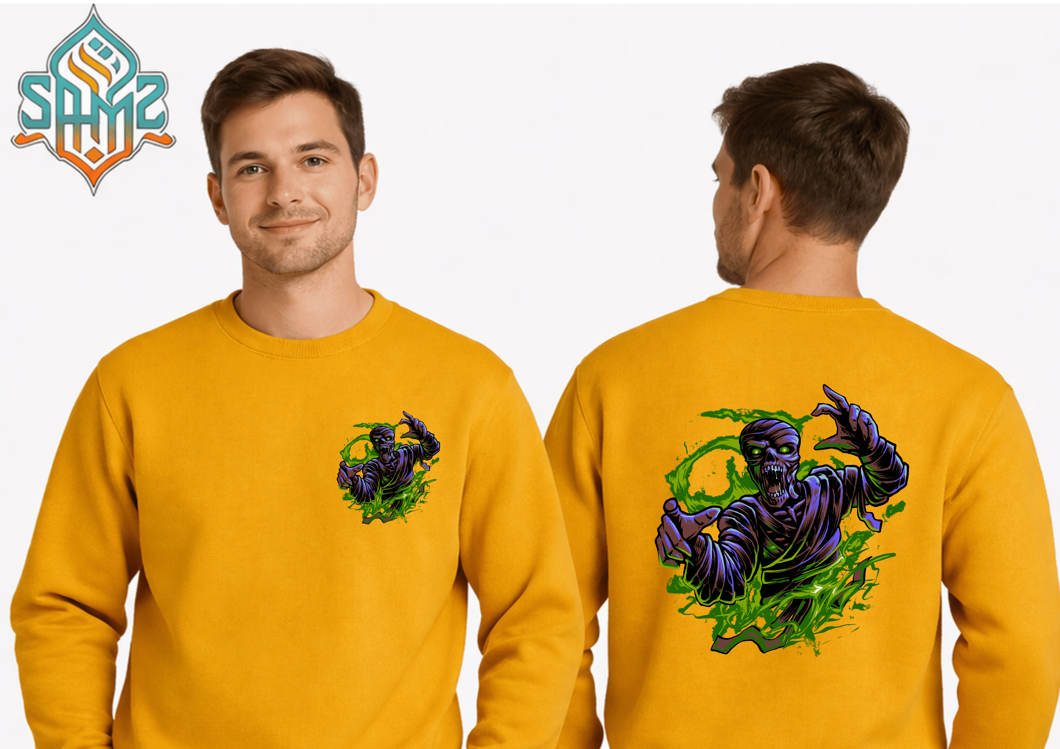 Toxic Zombie Attack – Premium DTF Transfer Print for T-Shirts | Custom Heat Transfer Unisex | High Quality Shirt Printing | SAMZ 24
