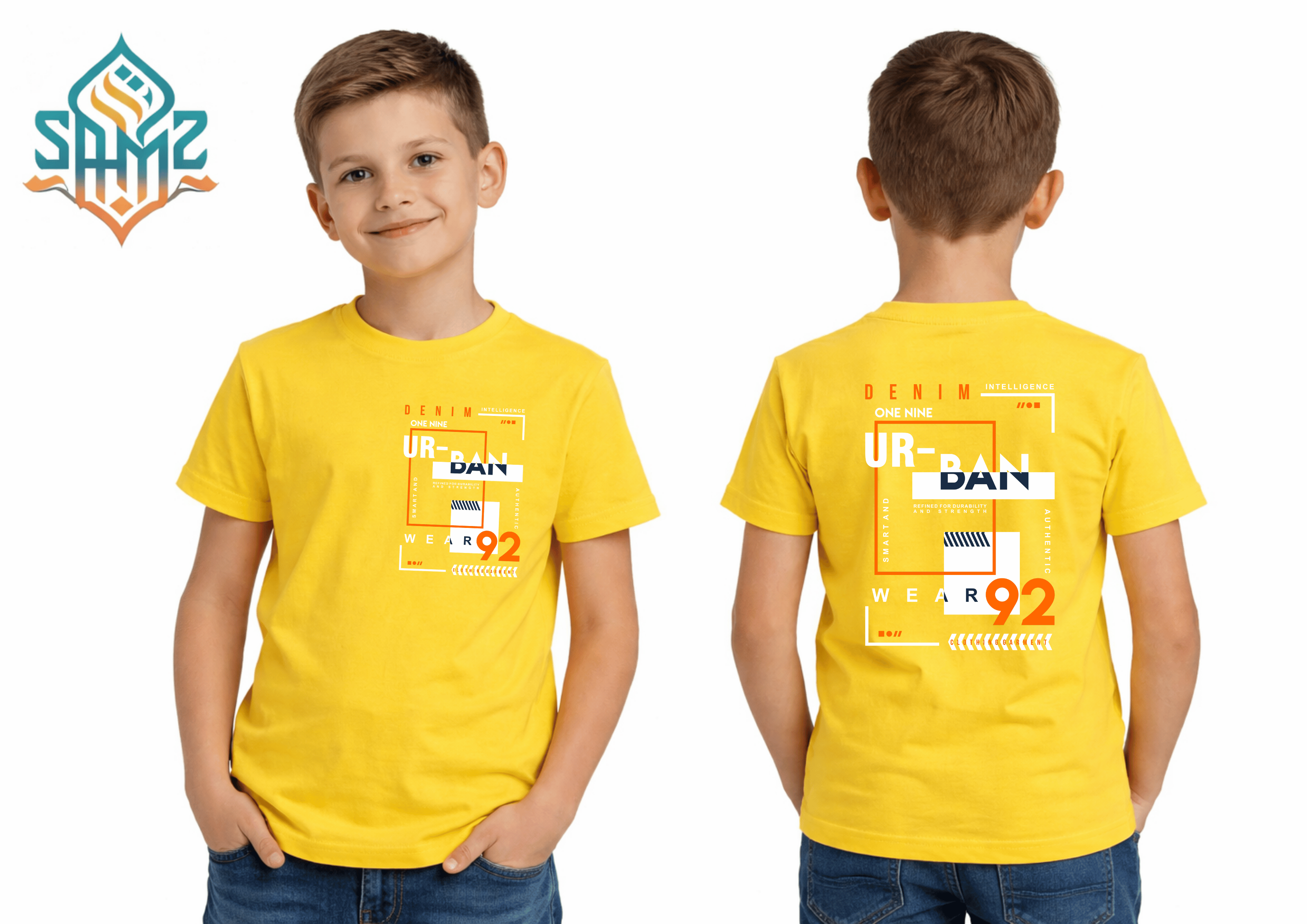 Urban Denim 92 – Premium DTF Transfer Print for T-Shirts | Custom Heat Transfer Design Unisex | High Quality Shirt Printing | SAMZ 24