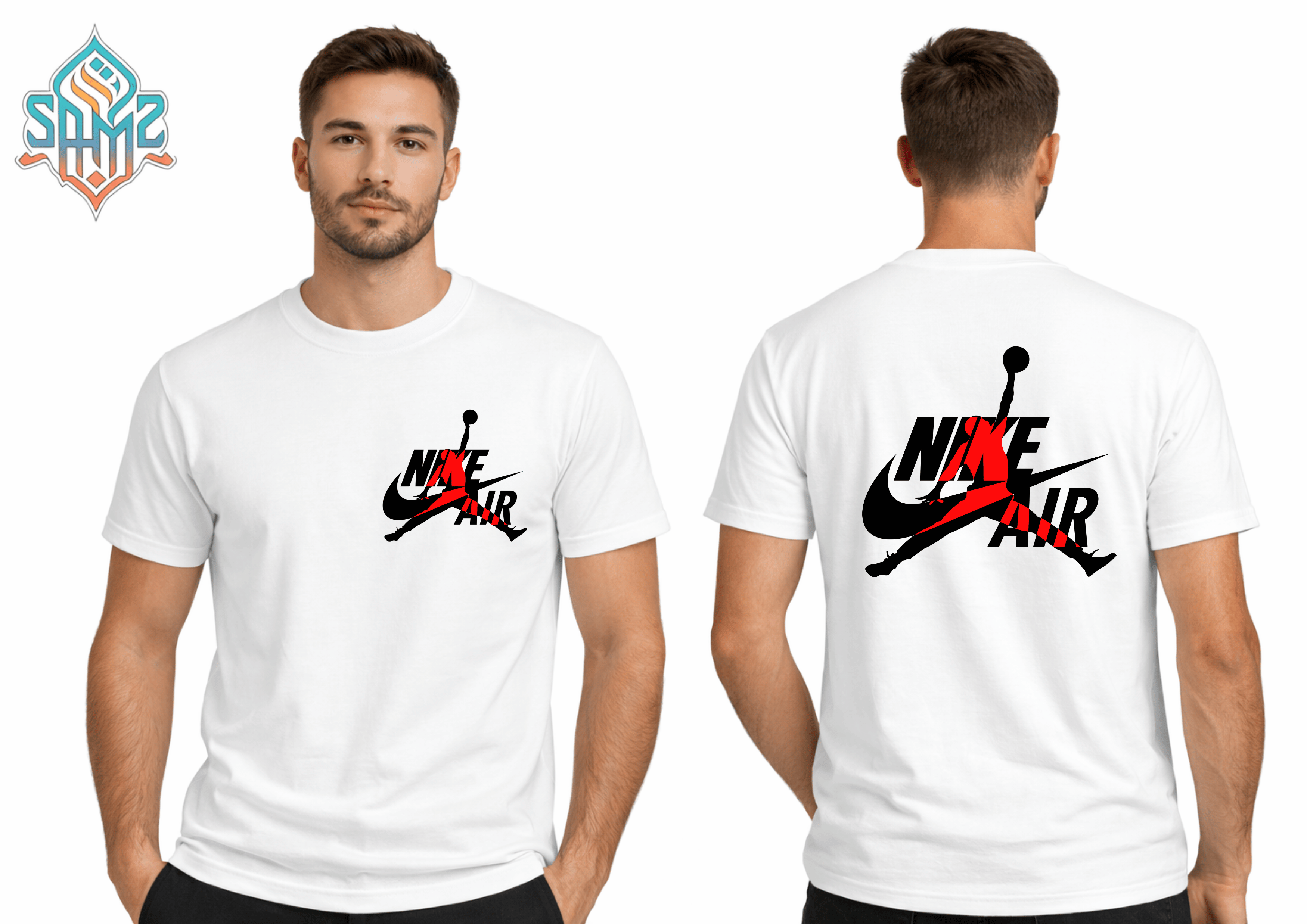 Nike Air Splash – Premium DTF Transfer Print for T-Shirts | Custom Heat Transfer Design Unisex | High Quality Shirt Printing | SAMZ 24
