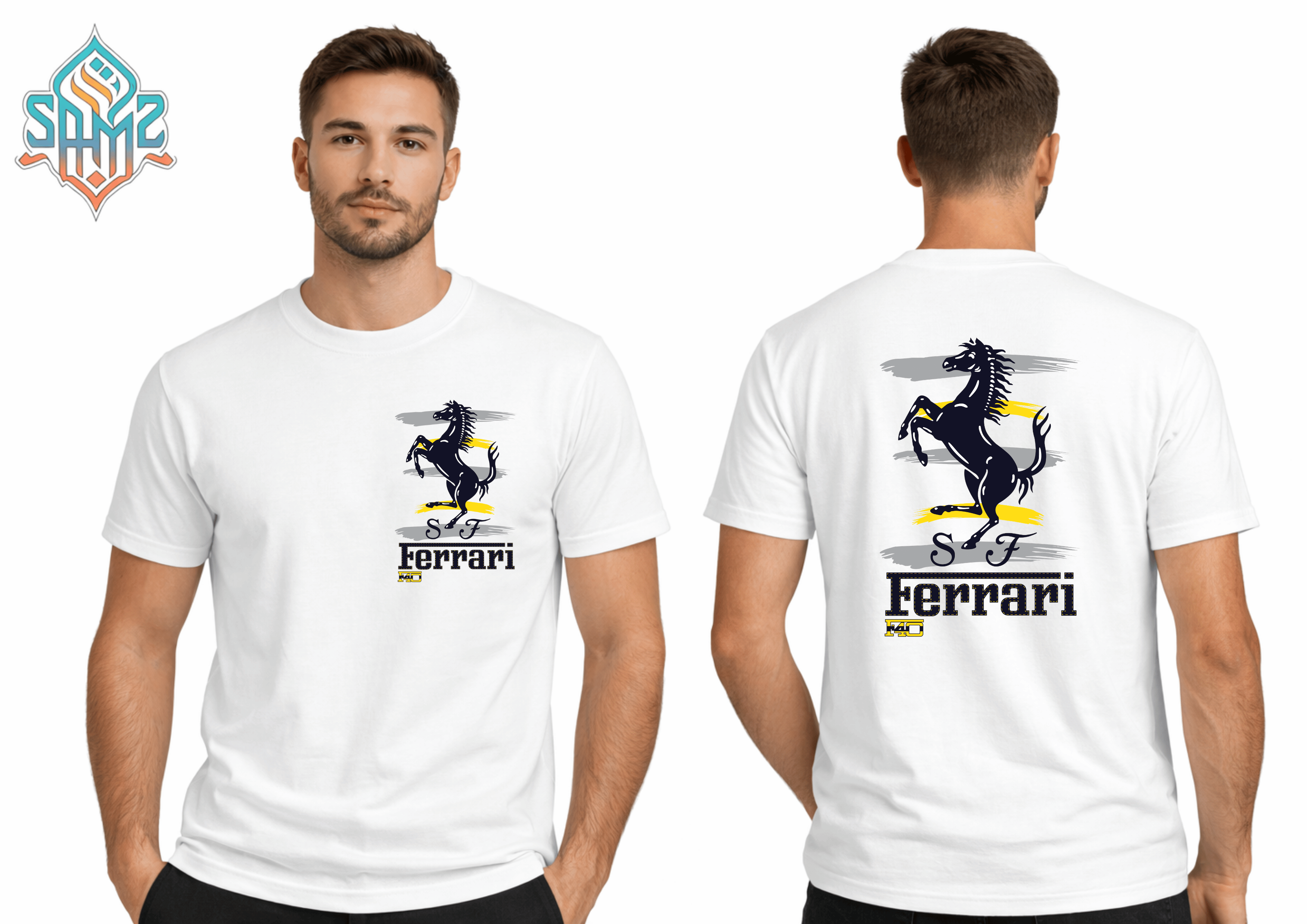 Ferrari Horse – Premium DTF Transfer Print for T-Shirts | Custom Heat Transfer Design Unisex | High Quality Shirt Printing | SAMZ 24