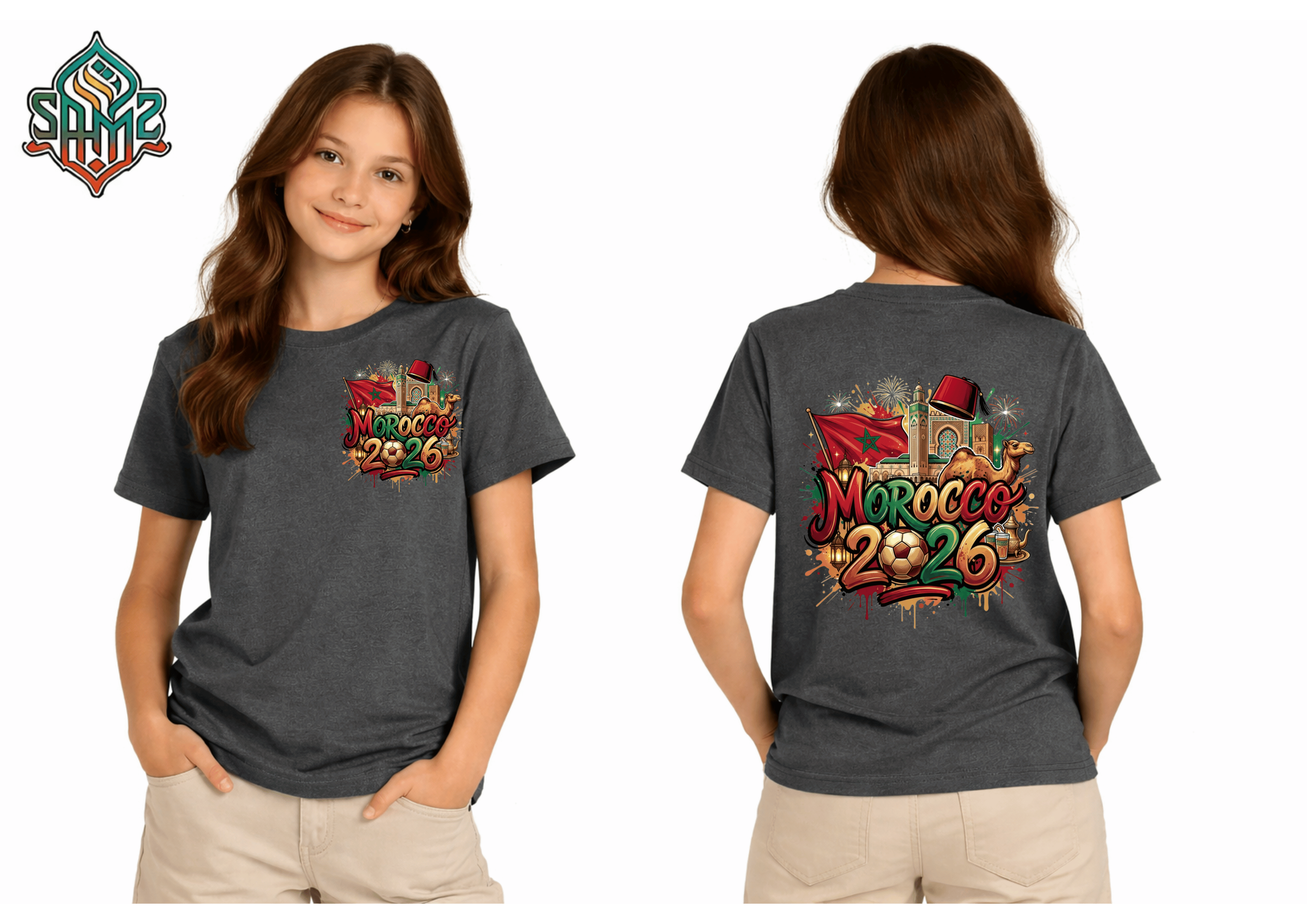 Morocco 2026  – Premium DTF Transfer for FIFA World Cup 2026 Fan Shirts Germany | SAMZ 24