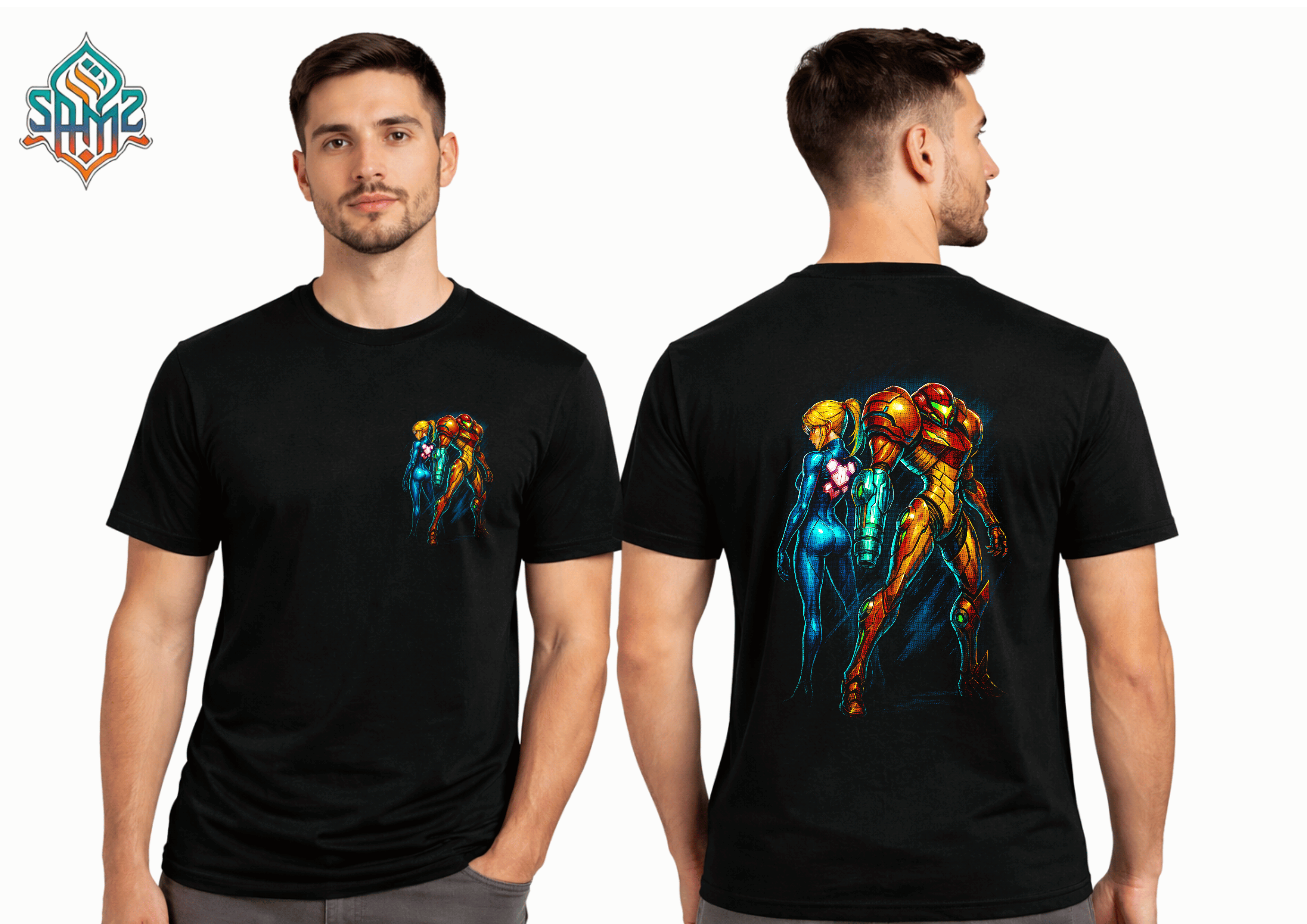 Metroid Artwork – Premium DTF Transfer Print for T-Shirts | Custom Heat Transfer Design Unisex | High Quality Shirt Printing | SAMZ 24