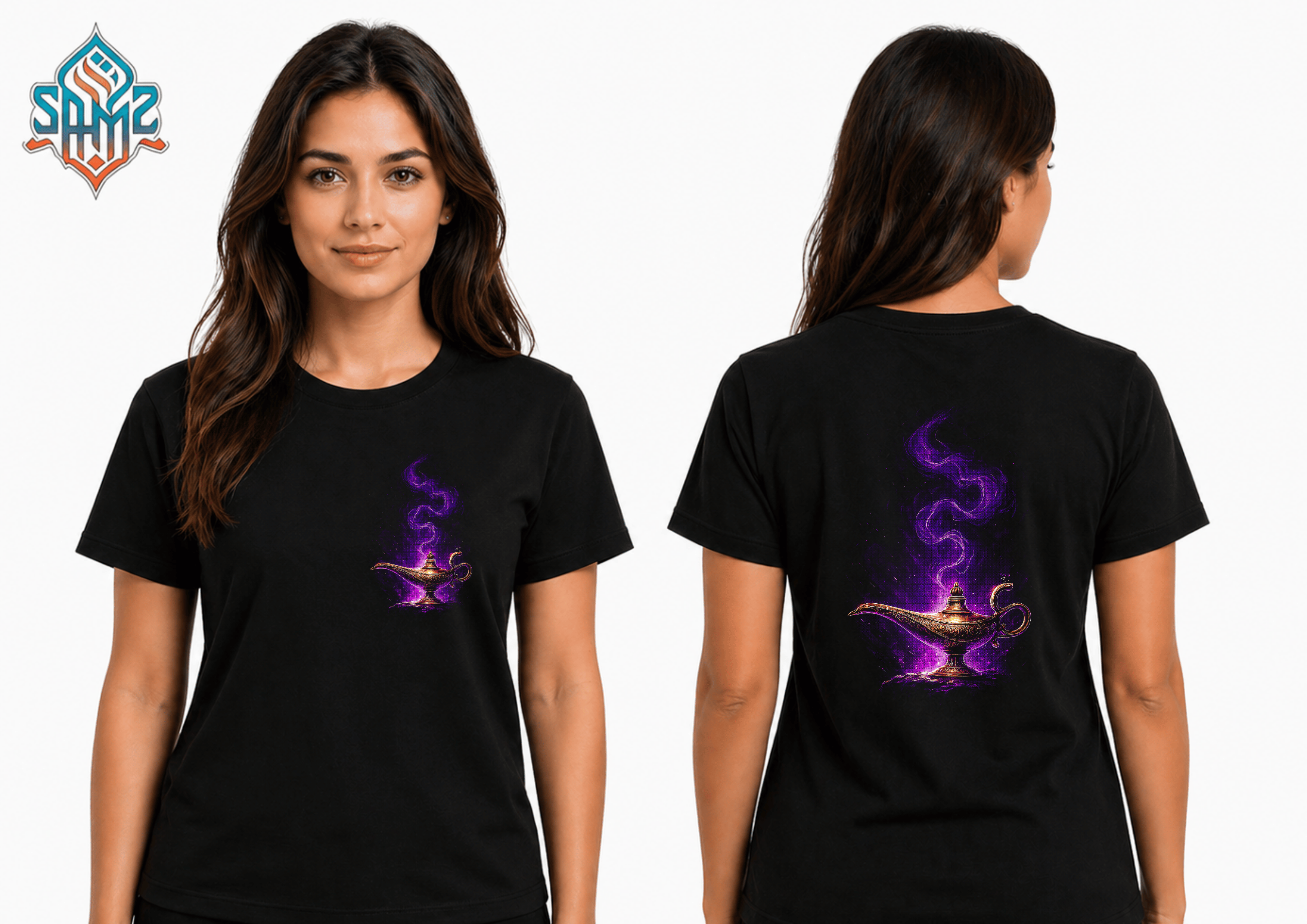 Enchanted Lamp Mystique – Premium DTF Transfer Print for T-Shirts | Custom Heat Transfer Design Unisex | High Quality Shirt Printing | SAMZ 24