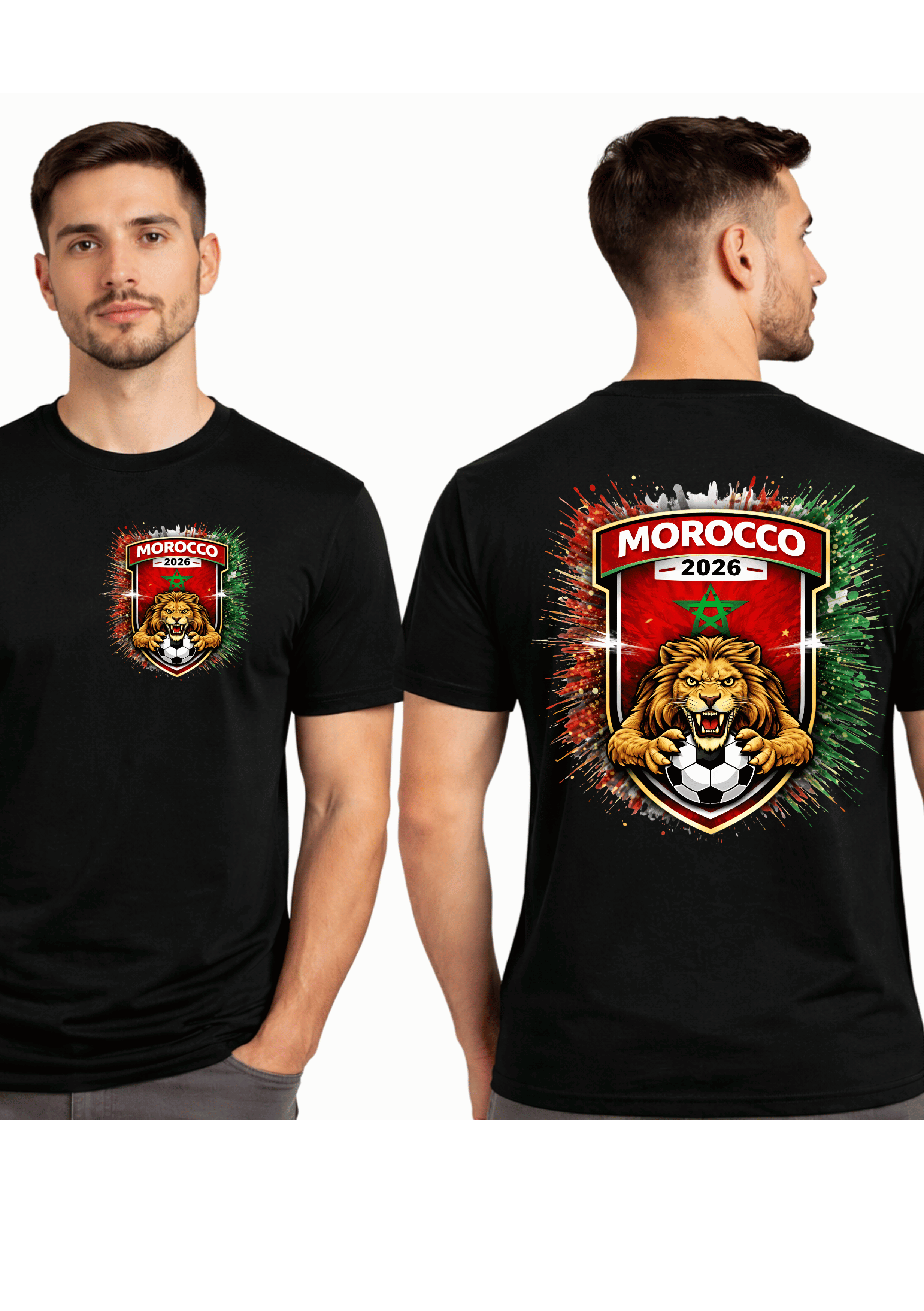 Morocco 2026 – Premium DTF Transfer for FIFA World Cup 2026 Fan Shirts Germany | SAMZ 24