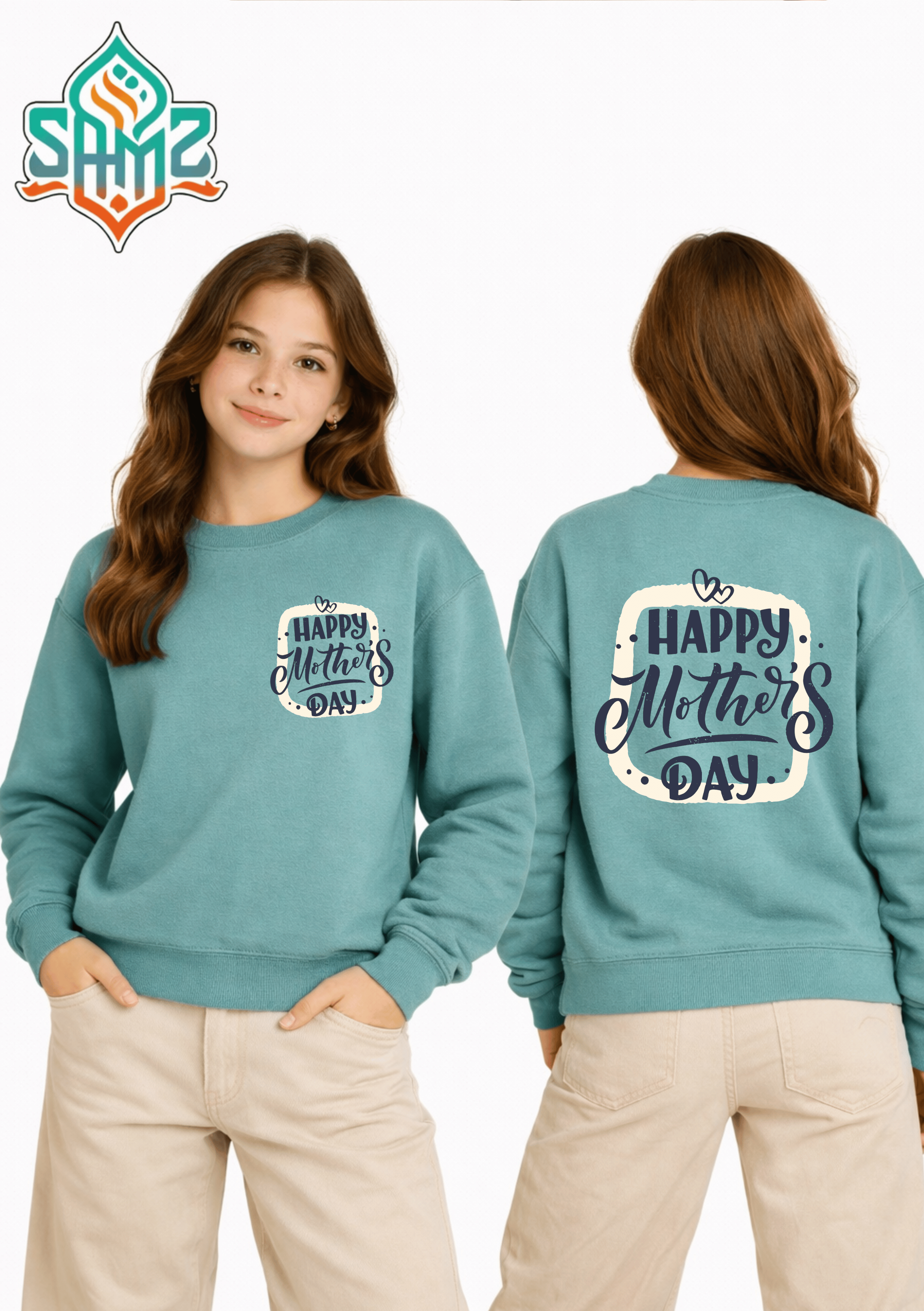 Happy Mother’s Day – Premium DTF Transfer Print for T-Shirts | Custom Heat Transfer Unisex | High Quality Shirt Printing | SAMZ 24