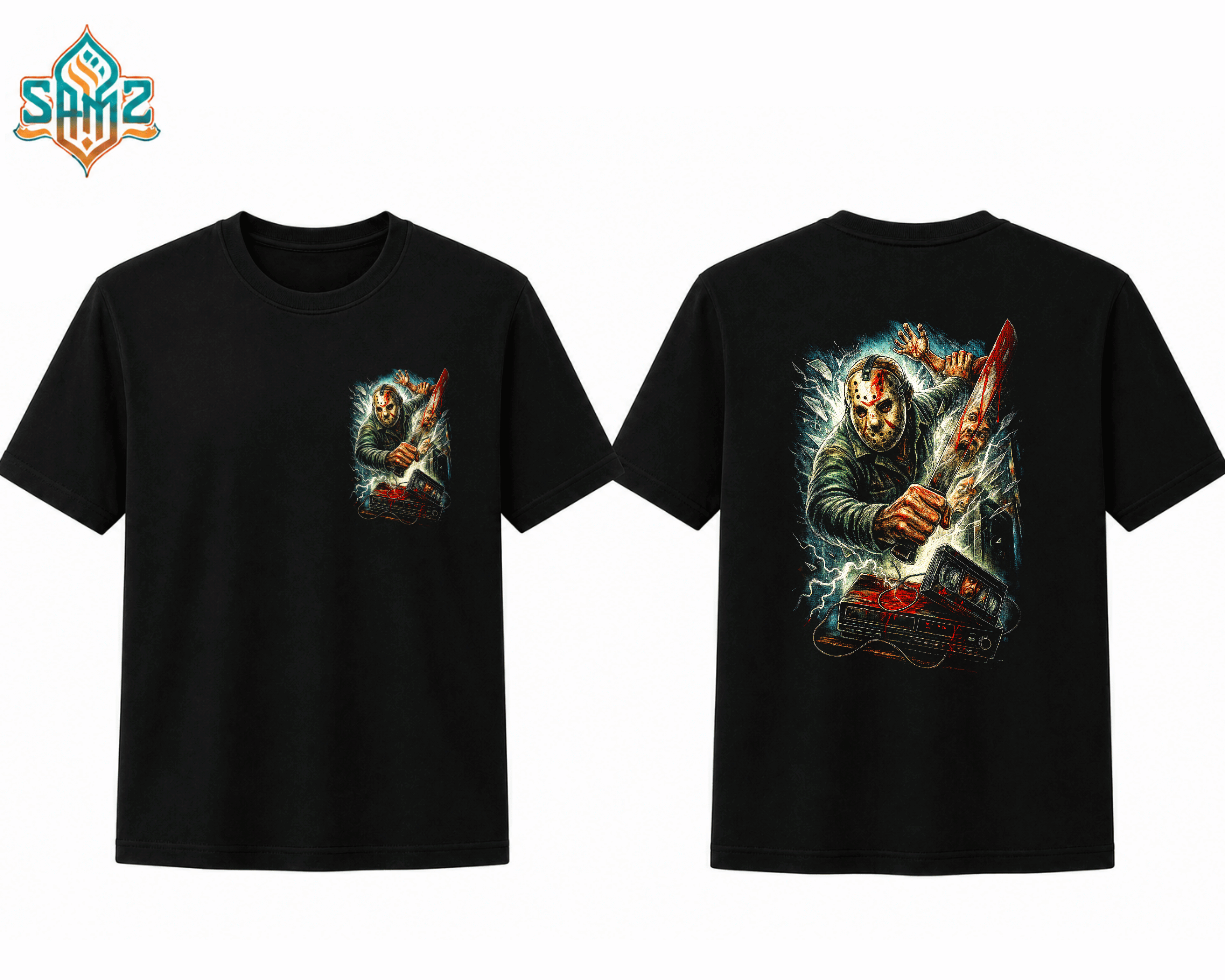 Jason Voorhees – Premium DTF Transfer Print for T-Shirts | Custom Heat Transfer Design Unisex | High Quality Shirt Printing | SAMZ 24