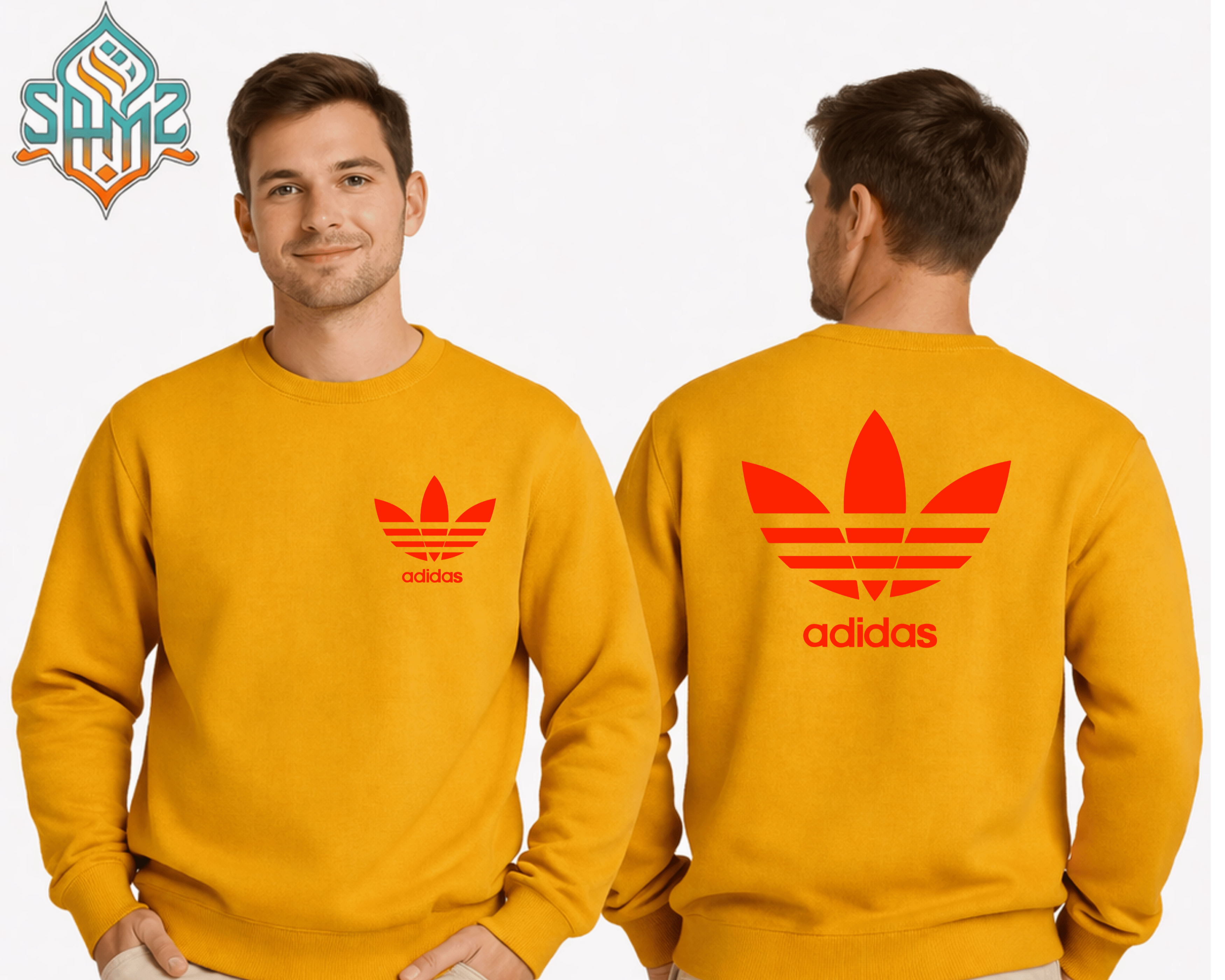 Adidas Red Classic Logo – Premium DTF Transfer Print for T-Shirts | Custom Heat Transfer Unisex | High Quality Shirt Printing | SAMZ 24