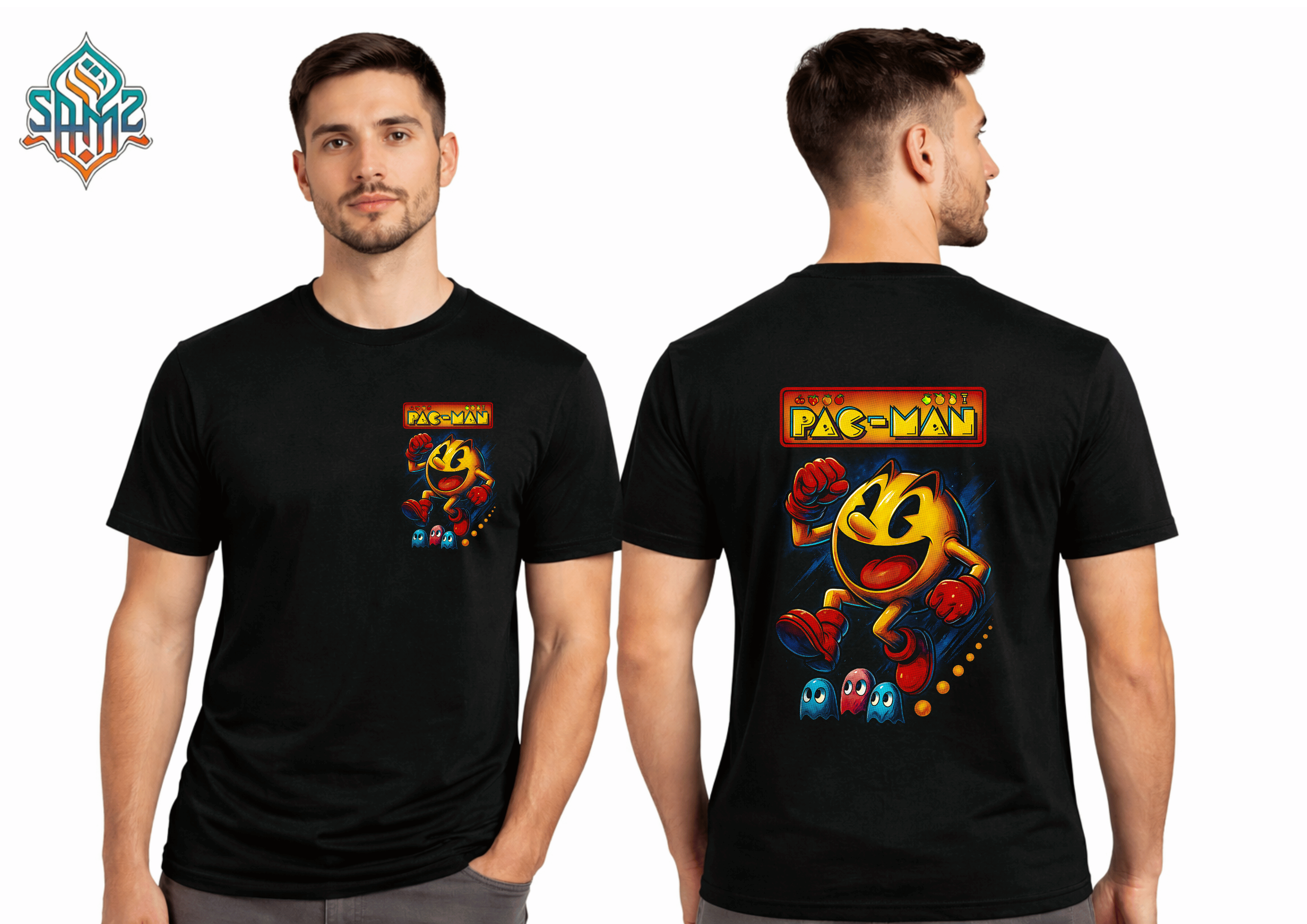 Pac-man – Premium DTF Transfer Print for T-Shirts | Custom Heat Transfer Design Unisex | High Quality Shirt Printing | SAMZ 24