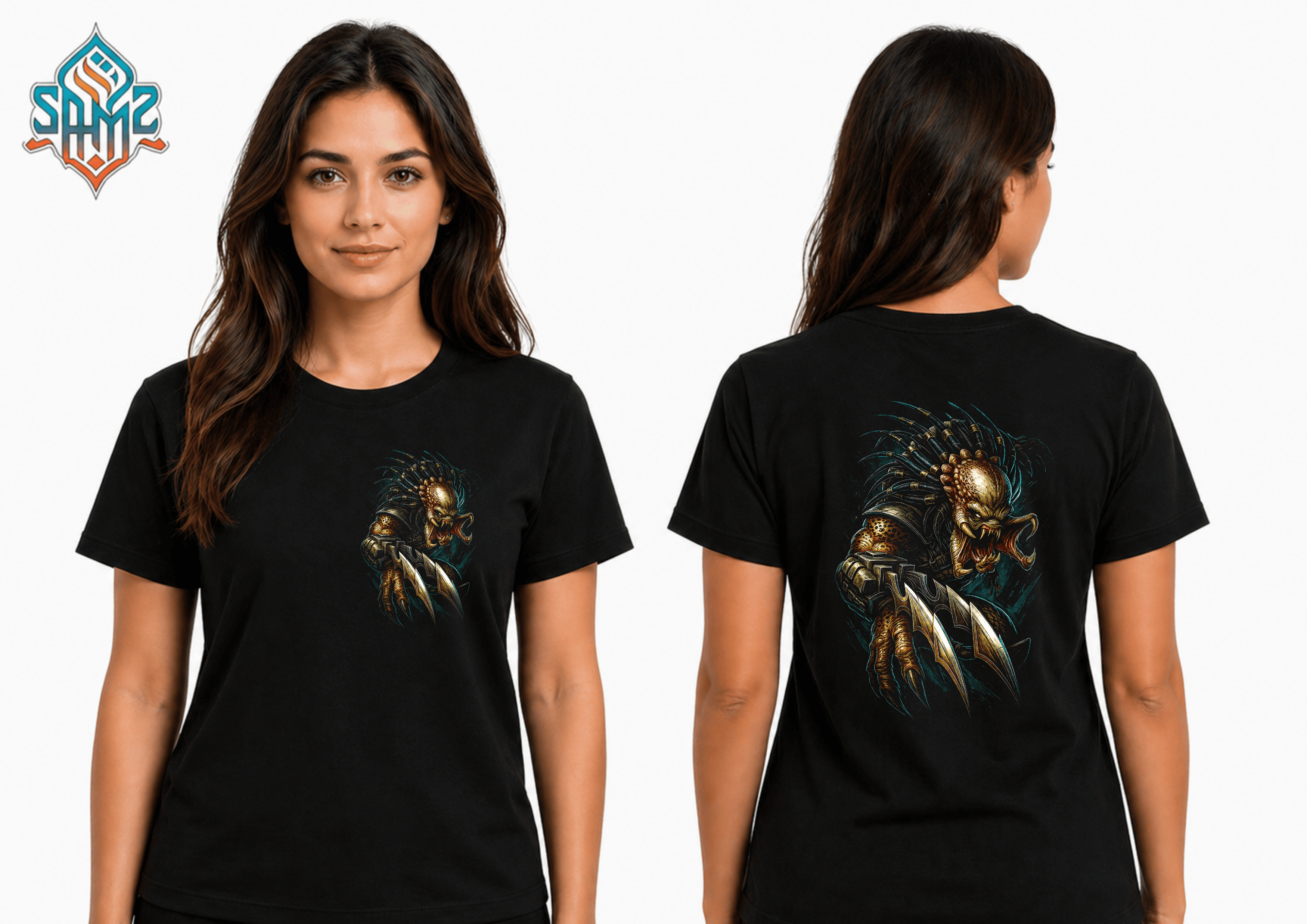 Predator Print – Premium DTF Transfer Print for T-Shirts | Custom Heat Transfer Design Unisex | High Quality Shirt Printing | SAMZ 24