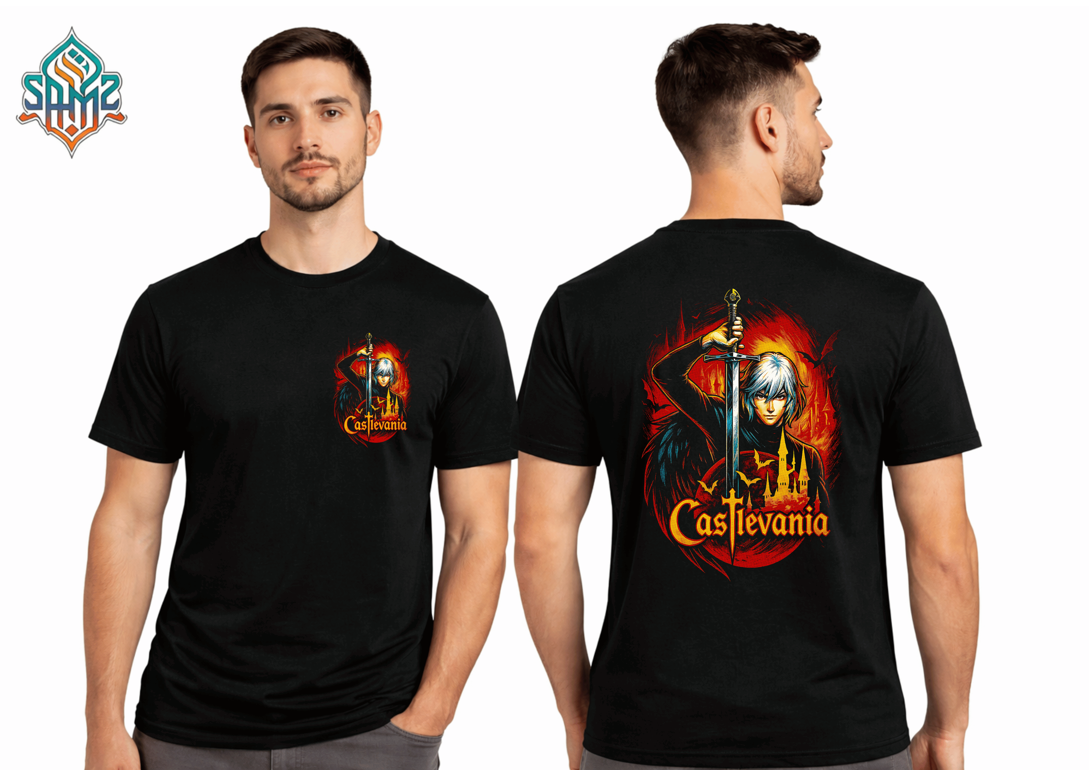 Castlevania Character – Premium DTF Transfer Print for T-Shirts | Custom Heat Transfer Design Unisex | High Quality Shirt Printing | SAMZ 24