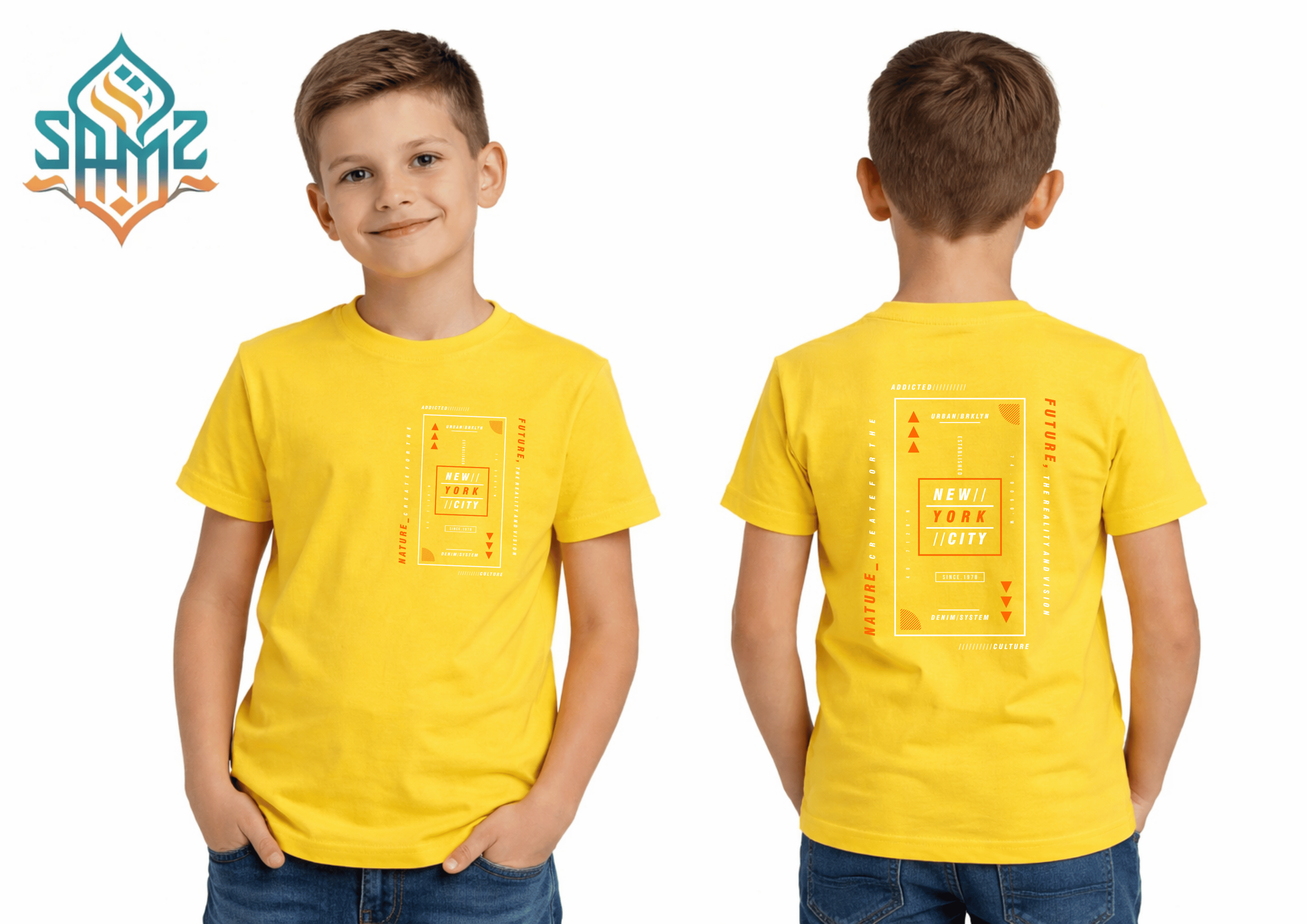 New York City Typography – Premium DTF Transfer Print for T-Shirts | Custom Heat Transfer Design Unisex | High Quality Shirt Printing | SAMZ 24
