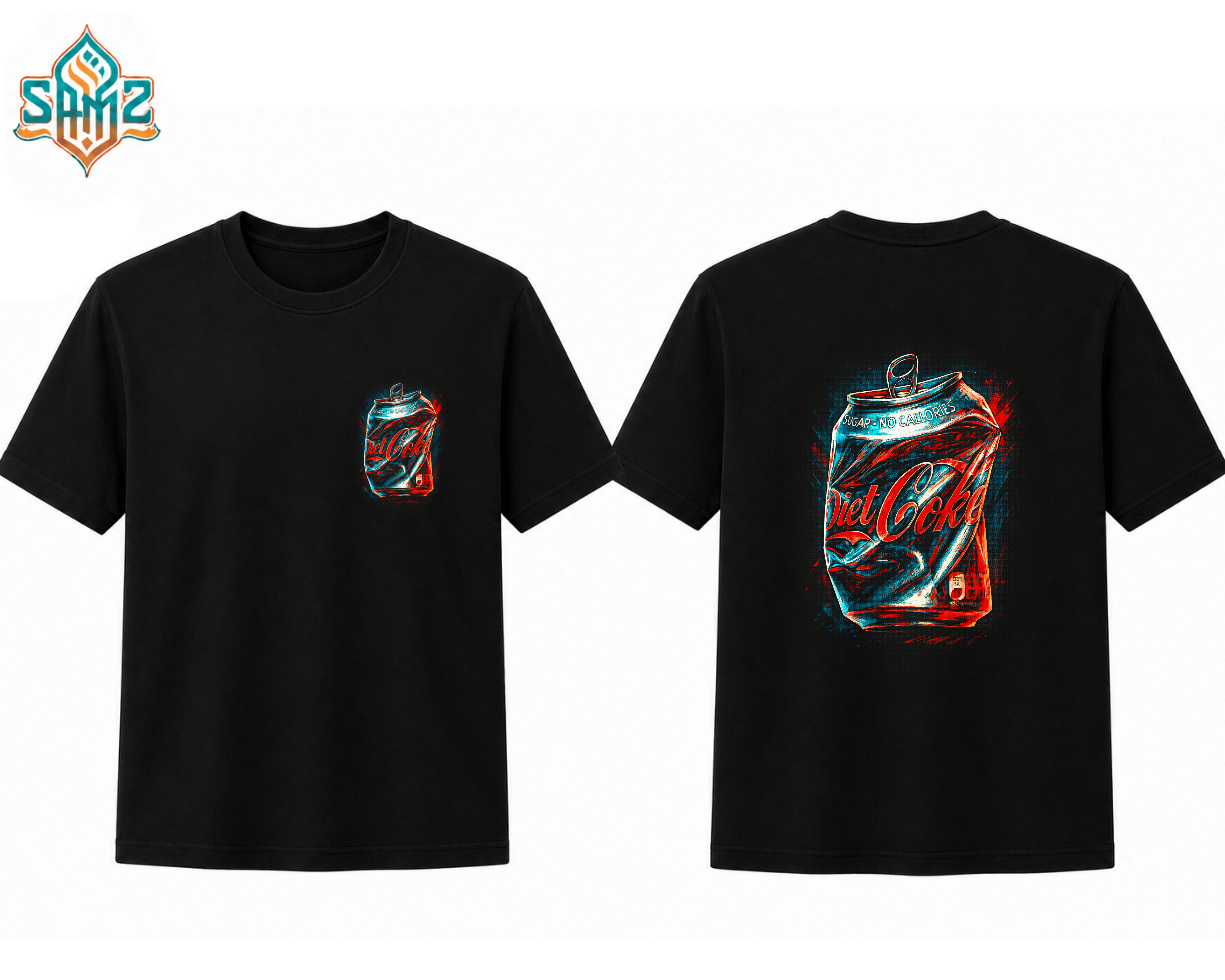 Diet Coke Can – Premium DTF Transfer Print for T-Shirts | Custom Heat Transfer Design Unisex | High Quality Shirt Printing | SAMZ 24