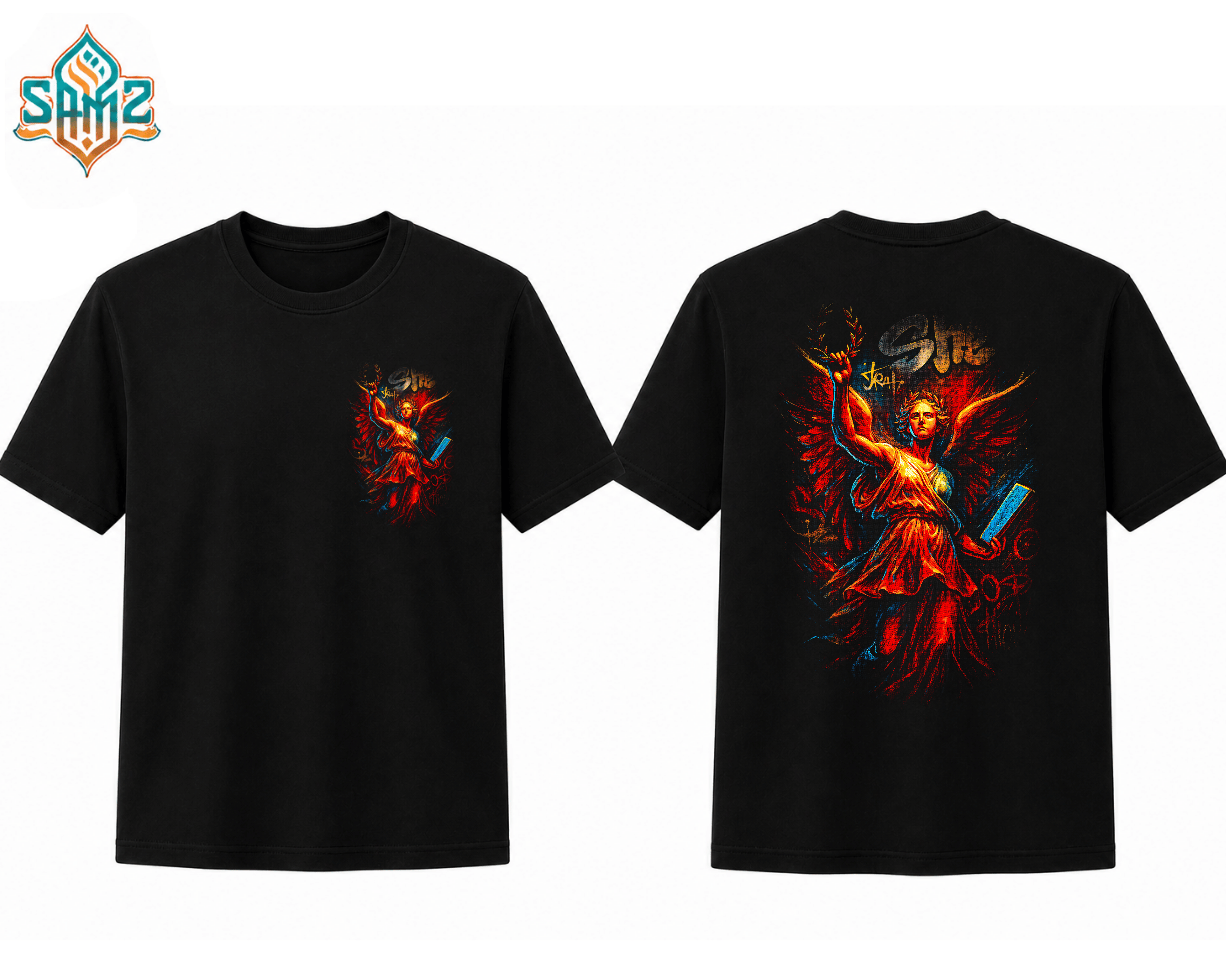 She Illustration – Premium DTF Transfer Print for T-Shirts | Custom Heat Transfer Design Unisex | High Quality Shirt Printing | SAMZ 24