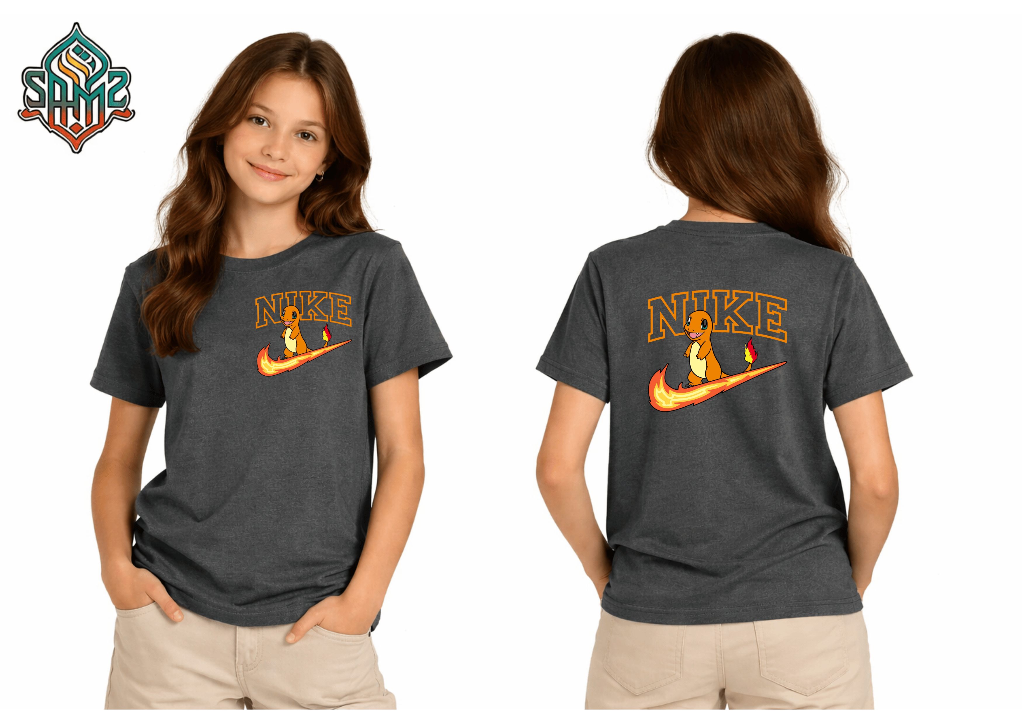 Nike Dragon Design – Premium DTF Transfer Print for T-Shirts | Custom Heat Transfer Design for Men Women Kids | High Quality Graphic Shirt Printing | SAMZ 24