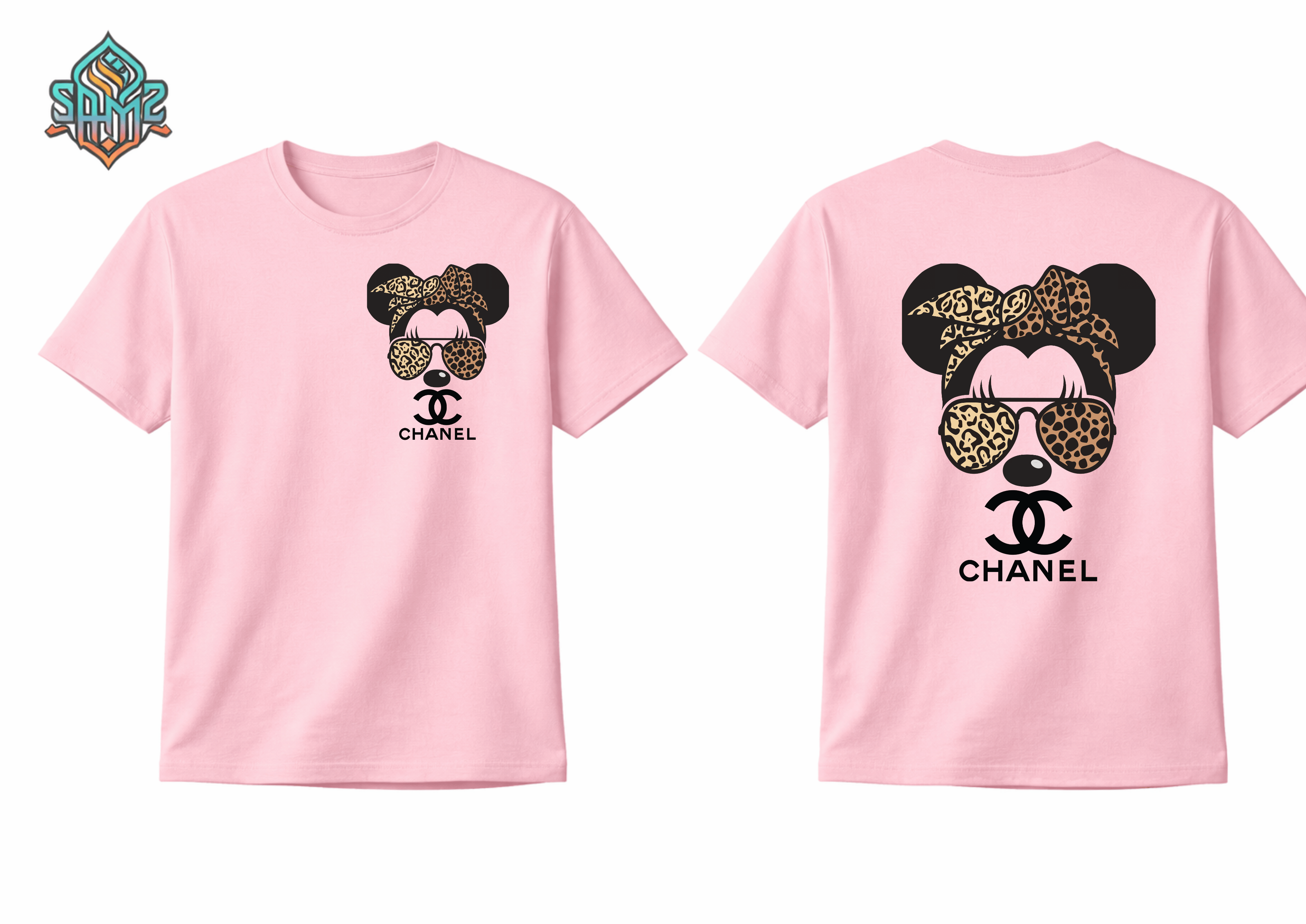 Chanel Leopard Design – Premium DTF Transfer Print for T-Shirts | Custom Heat Transfer Design for Men Women Kids | High Quality Graphic Shirt Printing | SAMZ 24