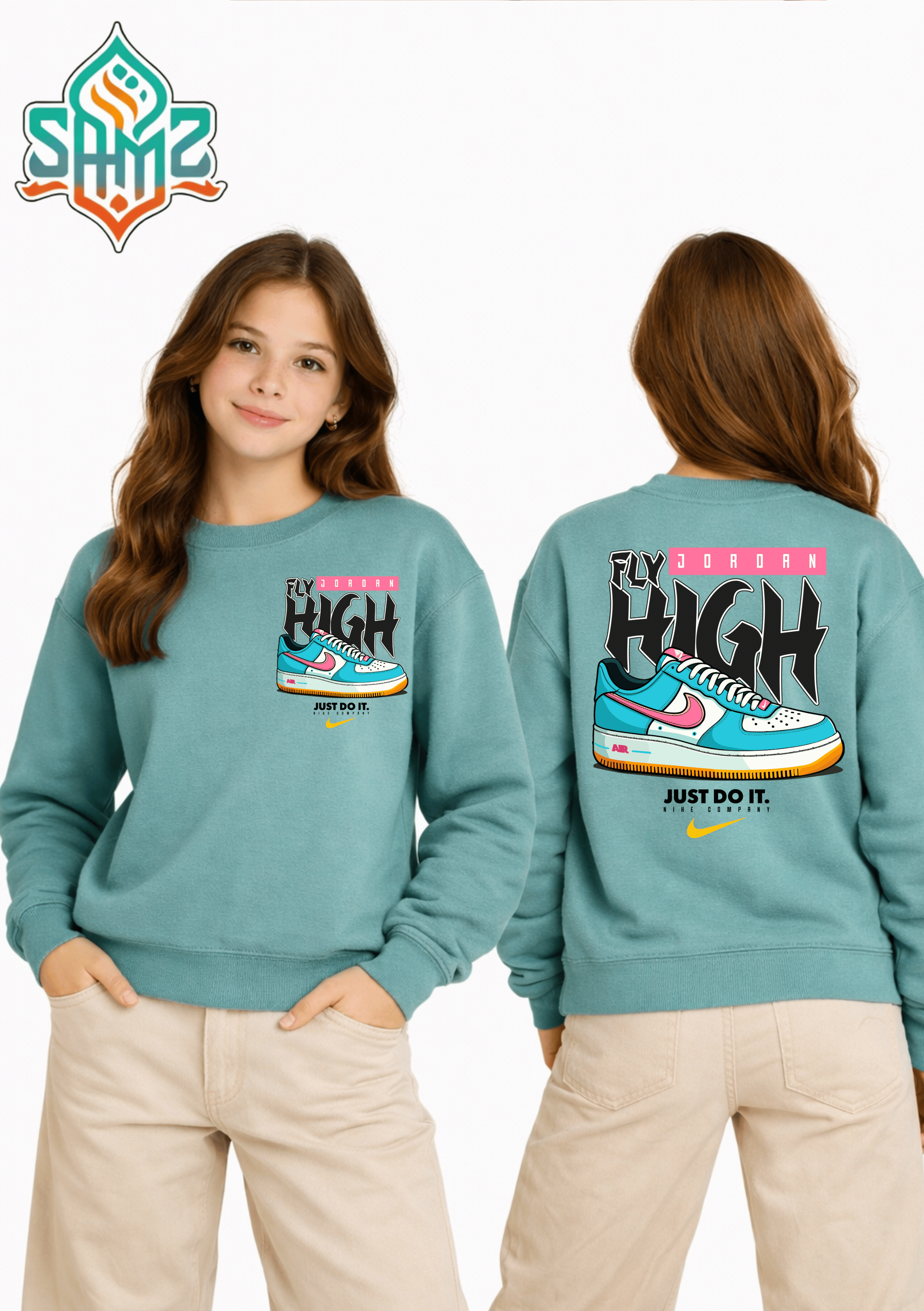Jordan High Sneaker – Premium DTF Transfer Print for T-Shirts | Custom Heat Transfer Unisex | High Quality Shirt Printing | SAMZ 24