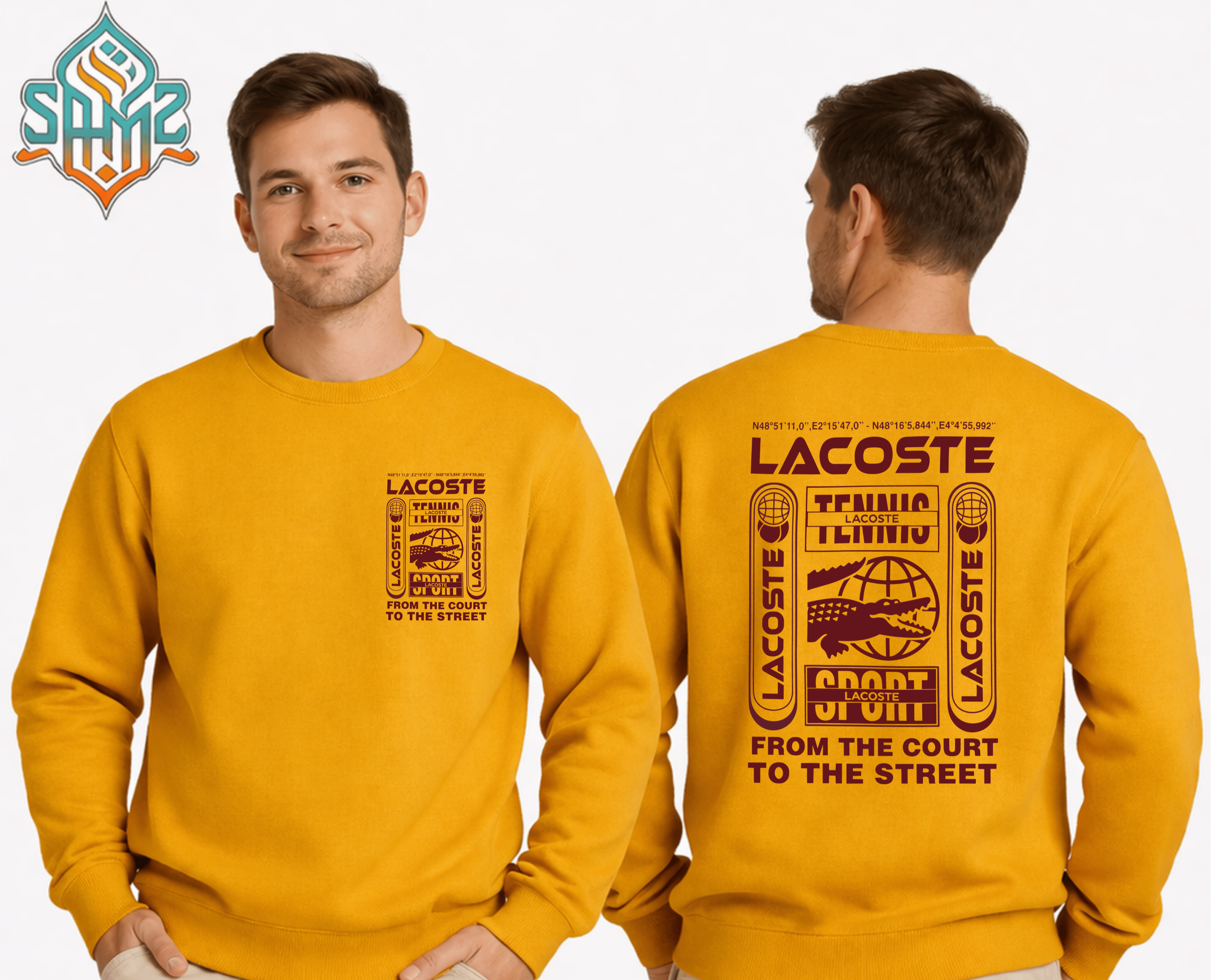 Lacoste Sport Street Logo – Premium DTF Transfer Print for T-Shirts | Custom Heat Transfer Unisex | High Quality Shirt Printing | SAMZ 24