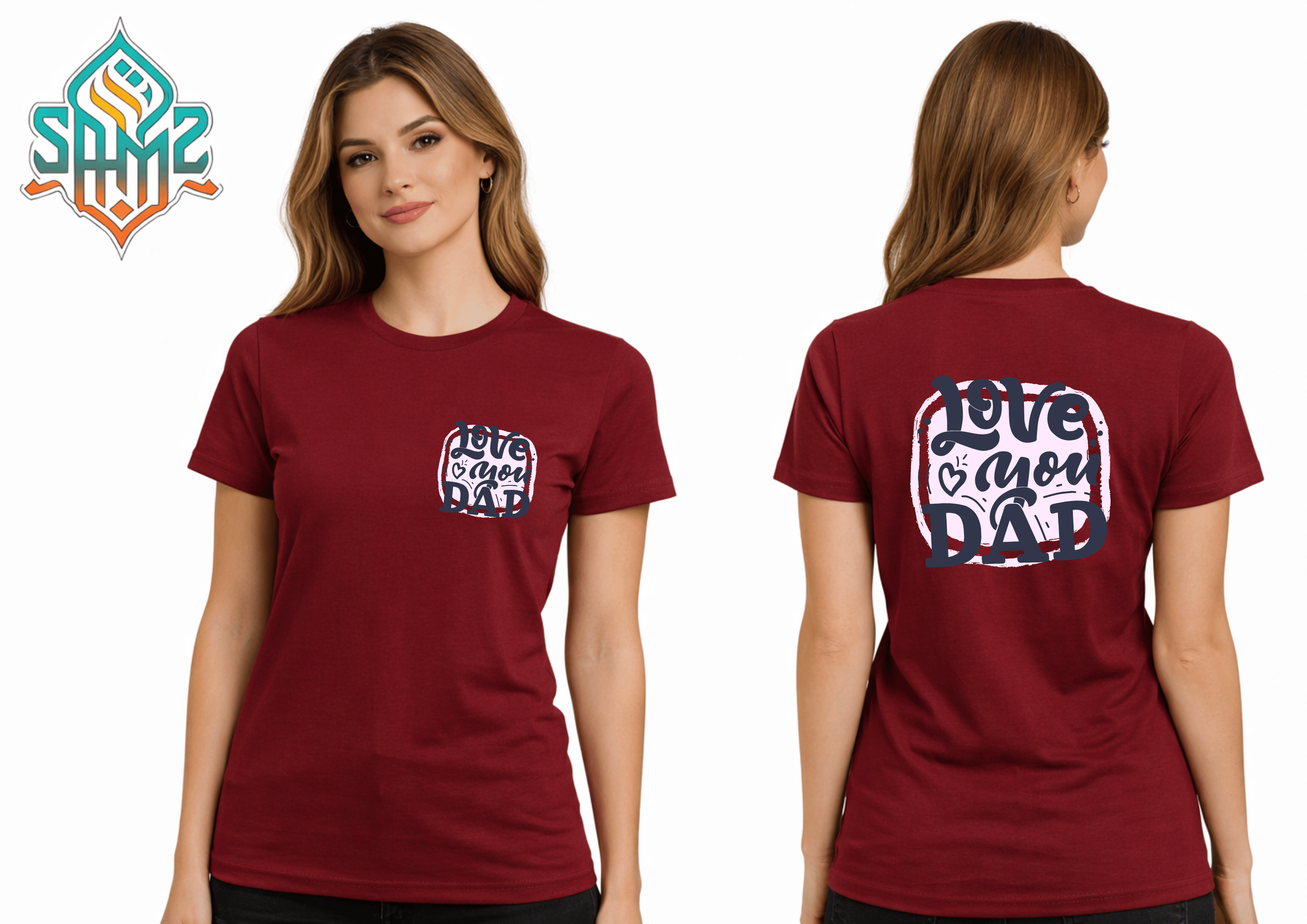 Love You Dad – Premium DTF Transfer Print for T-Shirts | Custom Heat Transfer Unisex | High Quality Shirt Printing | SAMZ 24