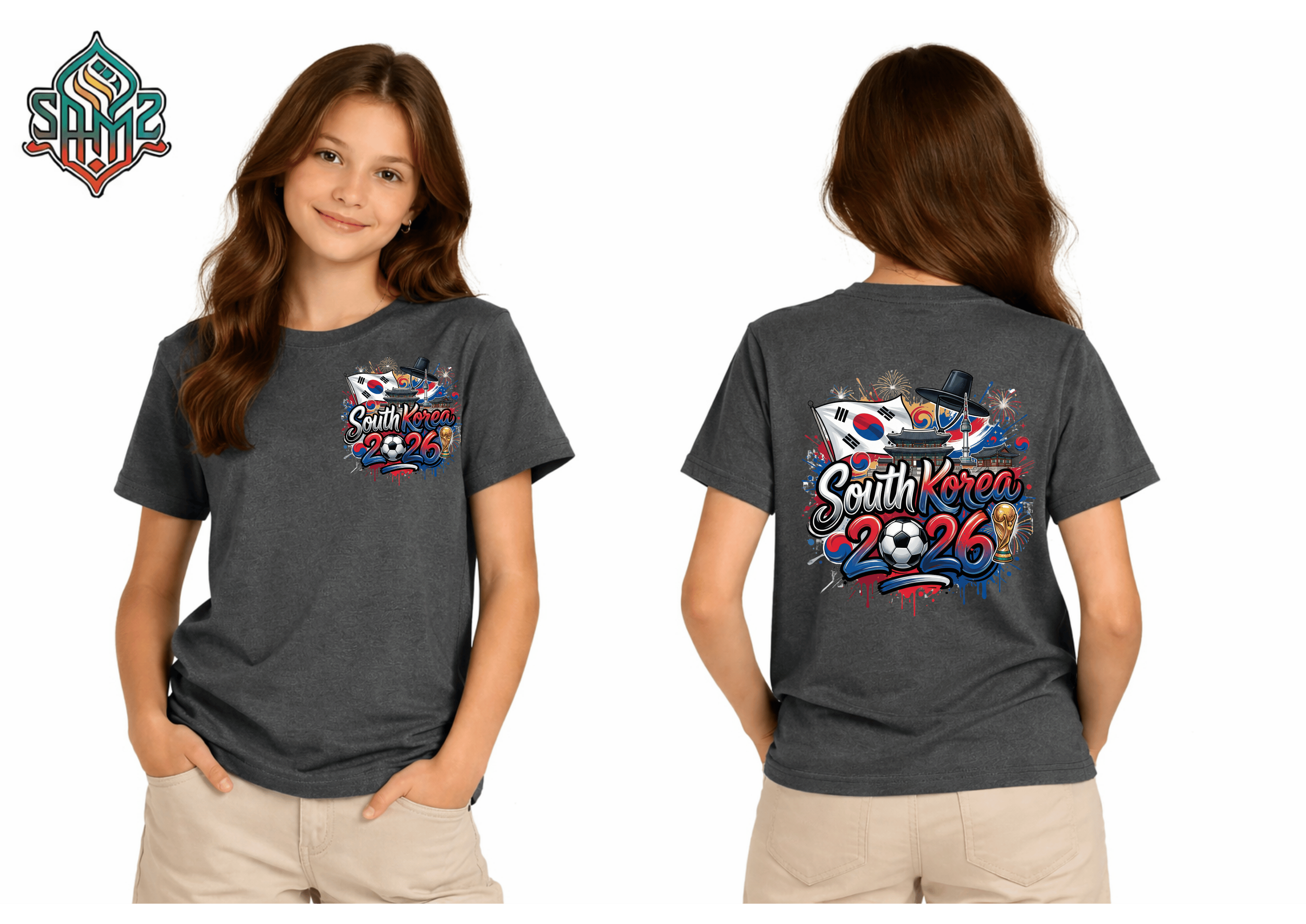 South Korea 2026 – Premium DTF Transfer for FIFA World Cup 2026 Fan Shirts Germany | SAMZ 24