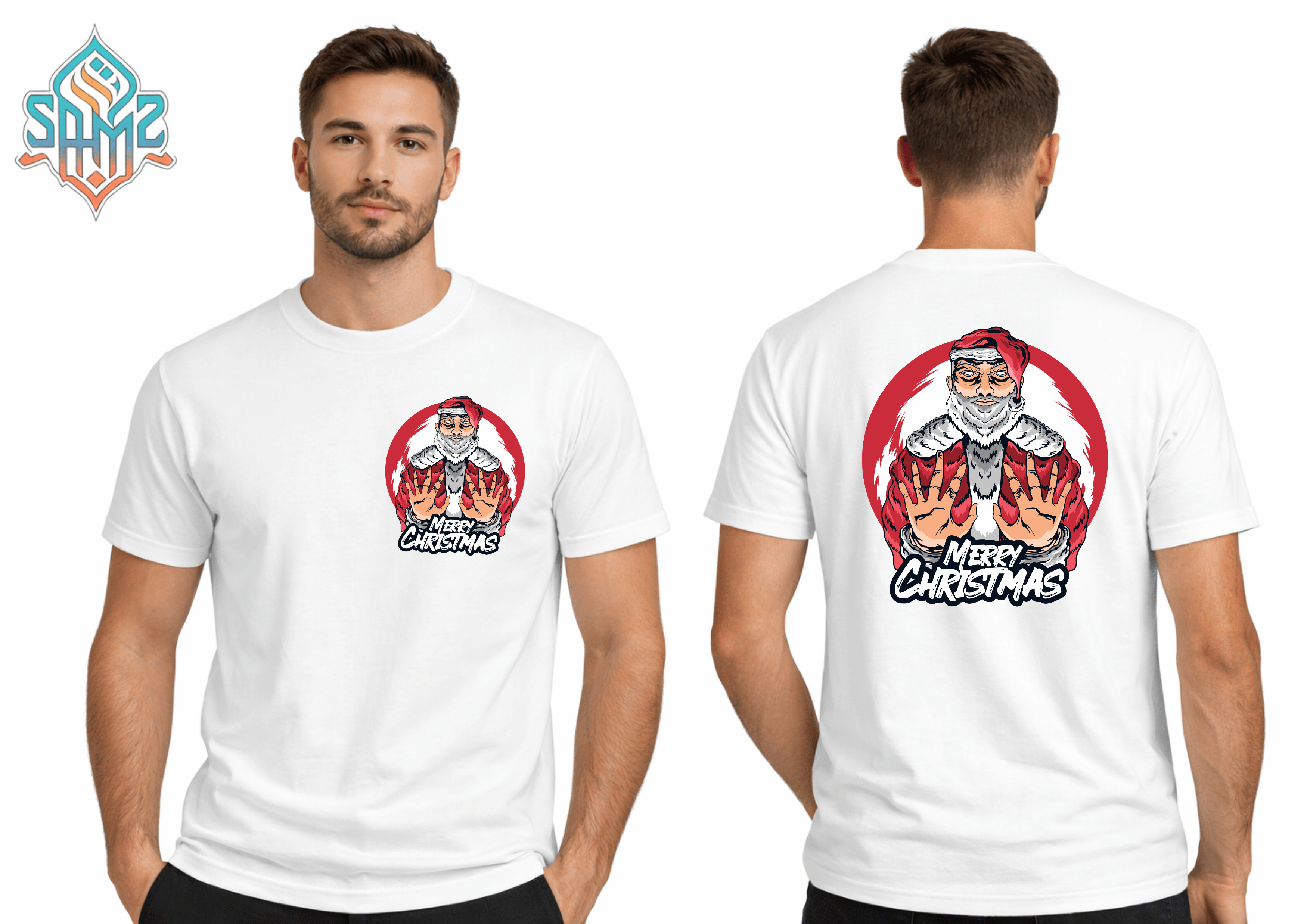 Merry Christmas – Premium DTF Transfer Print for T-Shirts | Custom Heat Transfer Design Unisex | High Quality Shirt Printing | SAMZ 24
