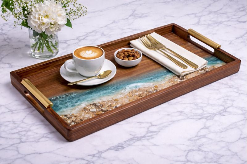 Epoxy Resin Wooden Tray