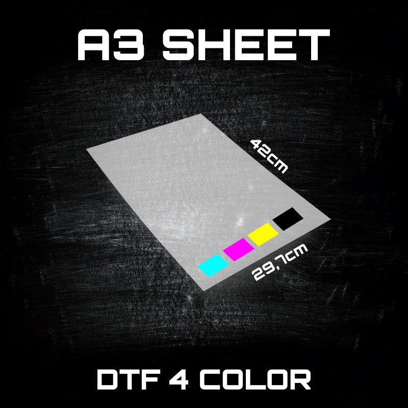 DTF Transfer A3 Sheet