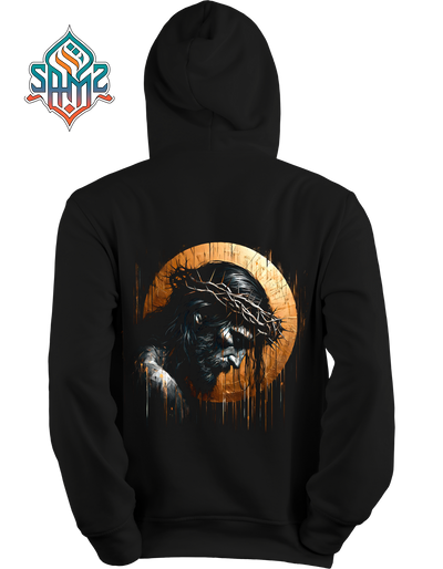 Jesus Crown of Thorns Hoodie – Christian Streetwear Hoodie, Religious Graphic Hoodie, Faith Based Custom Print Hoodie | SAMZ24