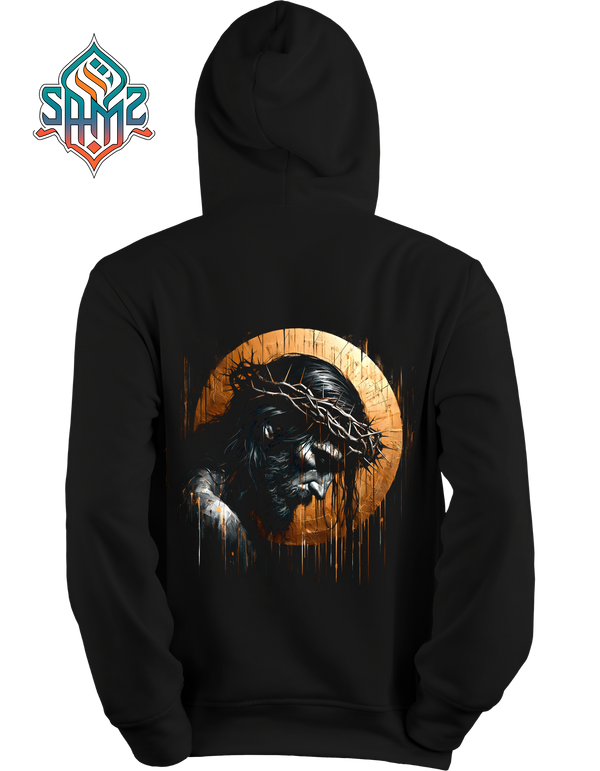Jesus Crown of Thorns Hoodie – Christian Streetwear Hoodie, Religious Graphic Hoodie, Faith Based Custom Print Hoodie | SAMZ24