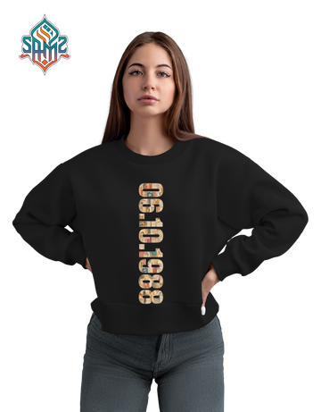 Personalized Vintage Typography Sweatshirt | Custom Name Collage Crewneck | Retro Aesthetic Graphic Sweatshirt | SAMZ24 Custom Design