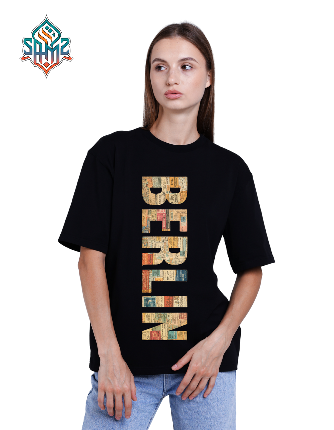 Customizable Vintage Collage Typography T-Shirt | Personalized City Name Shirt | Retro Travel Map Graphic Tee | Custom Name Heavy Cotton T-Shirt | Unique Travel Gift