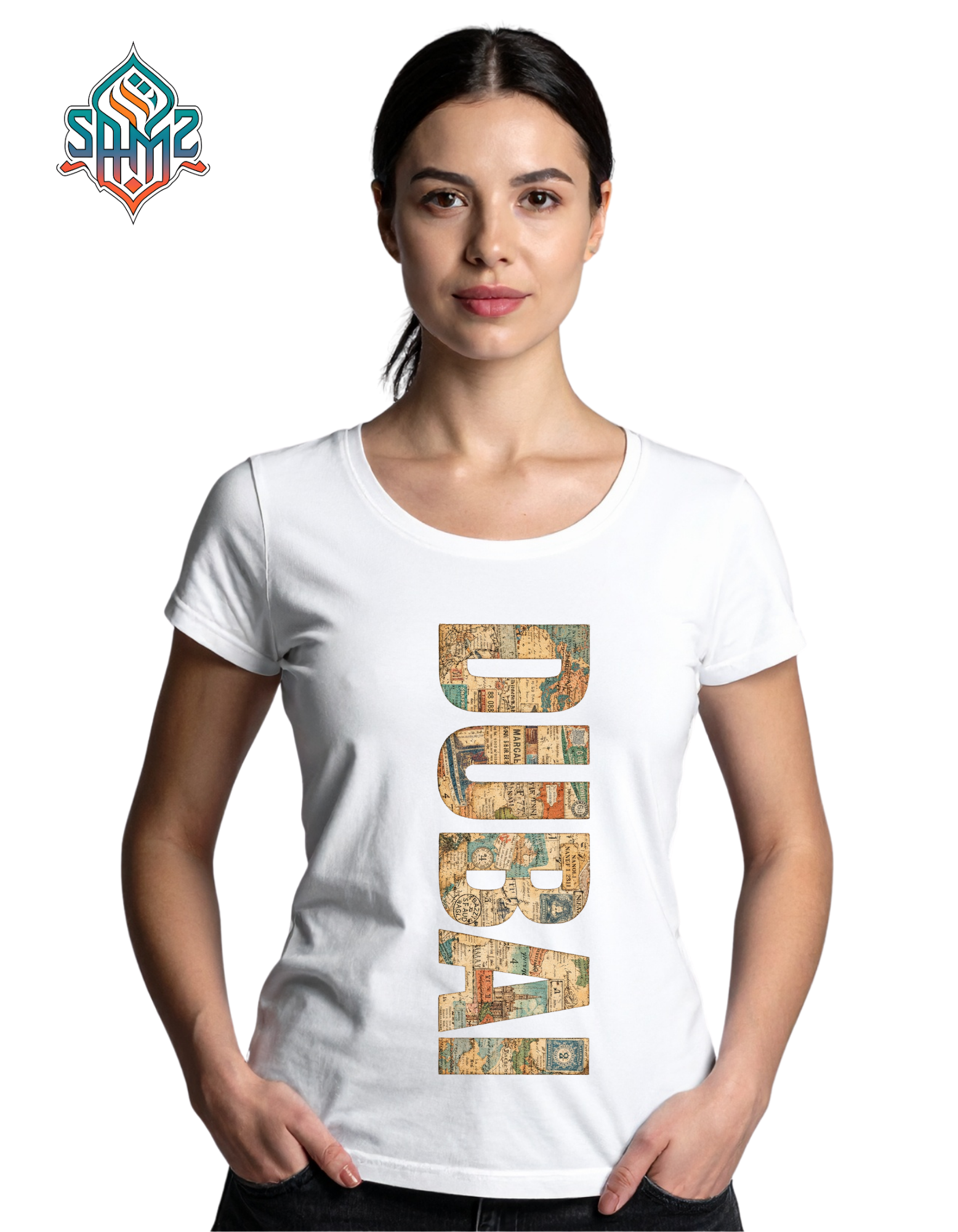 Customizable Vintage Collage Typography T-Shirt | Personalized City Name Shirt | Retro Travel Map Graphic Tee | Custom Name Heavy Cotton T-Shirt | Unique Travel Gift