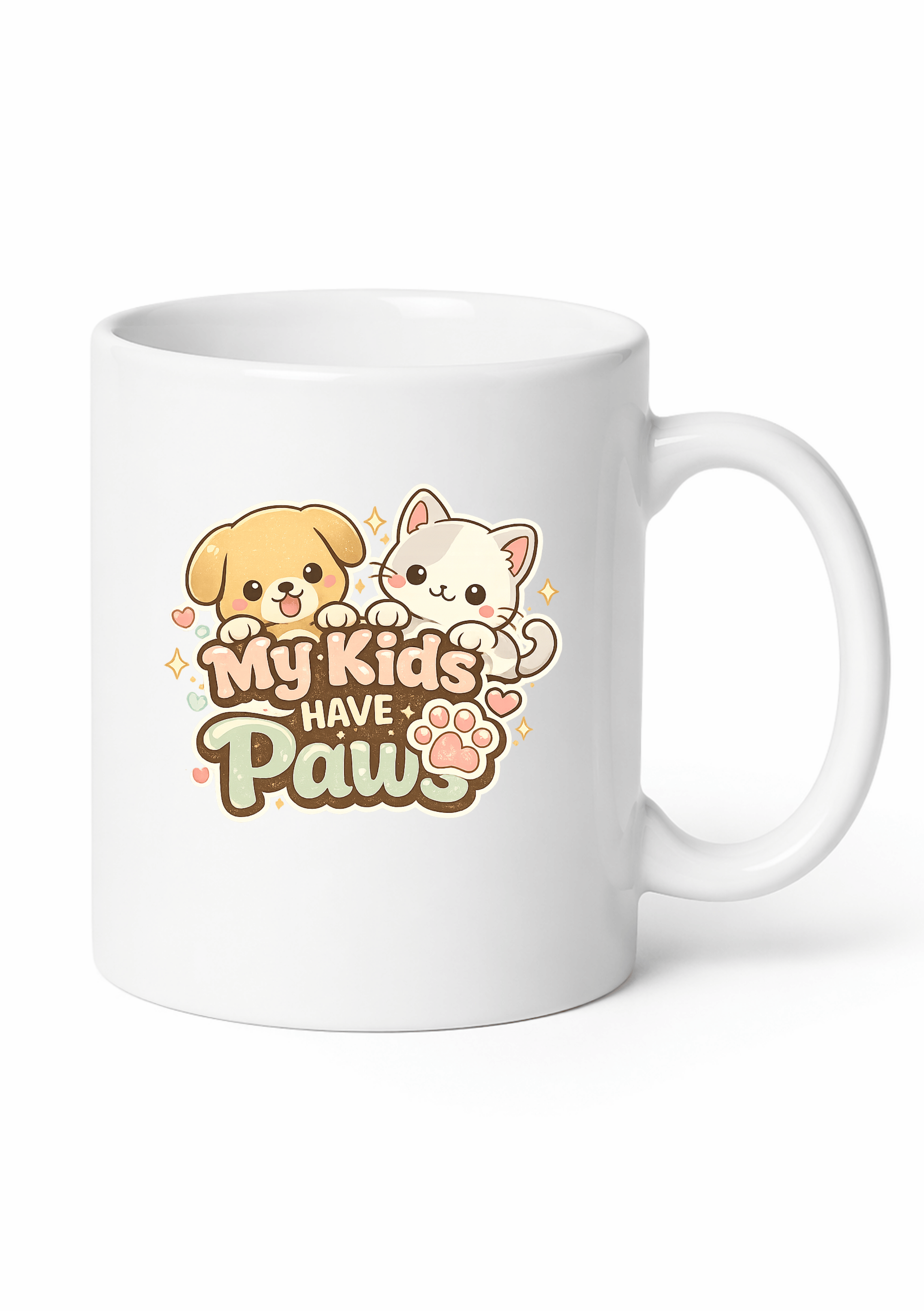 My Kids Have Paws Cute Pet Lover Mug