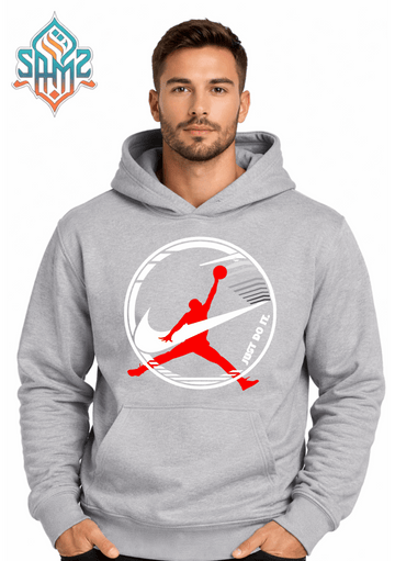 Jumpman Circle Graphic Hoodie – Sports Streetwear Pullover Hoodie | Unisex Athletic Winter Hoodie | SAMZ 24